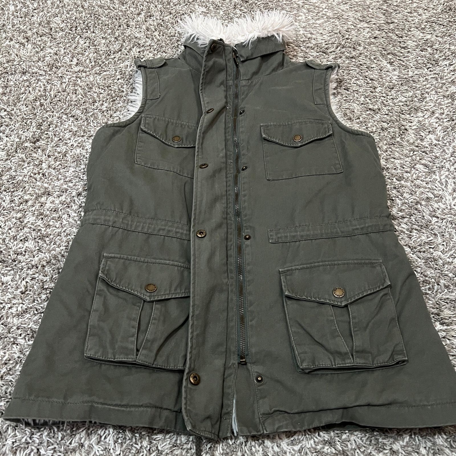 Other Tinsel Odensay Cargo Vest - Stitch Fix Sherpa Lined 4 Pocket Size S / US 4 / IT 40 - 11 Thumbnail