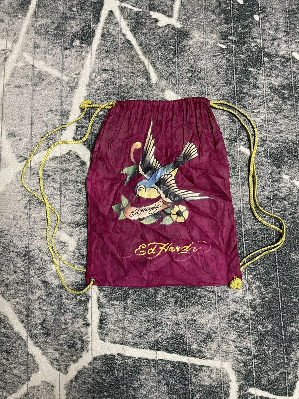 Ed Hardy ED HARDY by CHRISTIAN AUDIGER DRAWSTRING BACKPACK Size ONE SIZE - 1 Thumbnail