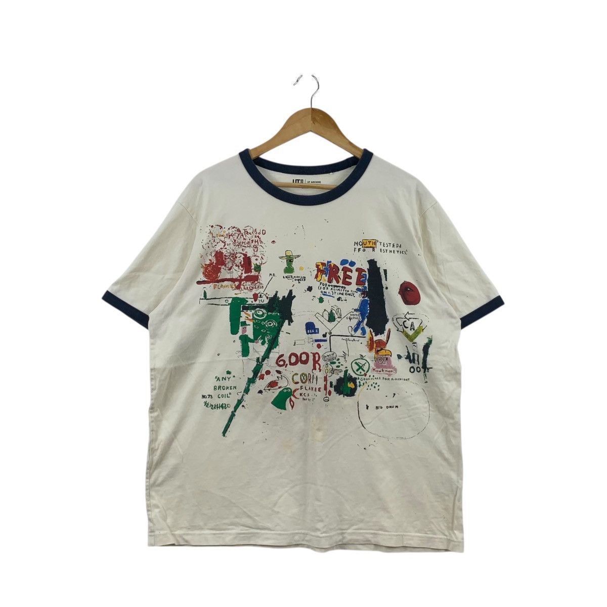 Jean-Michel Basquiat JEAN MICHEL BASQUIAT x UNIQLO Riddle Me Batman Tee Shirt Size US XXL / EU 58 / 5 - 1 Thumbnail