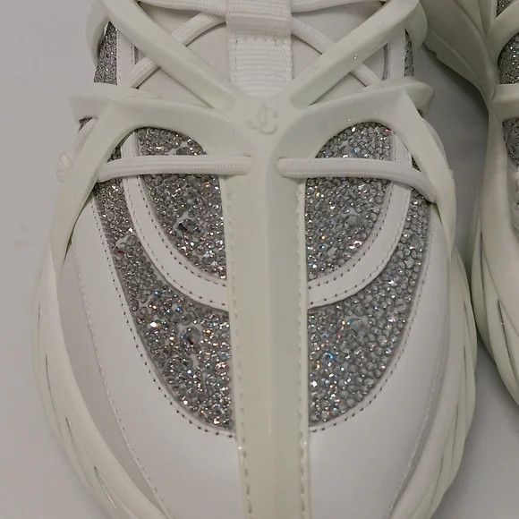 Jimmy Choo Jimmy Choo Cosmos Crystal Embellished Lo Top Sneakers-EU43 Size US 10 / EU 43 - 9 Thumbnail