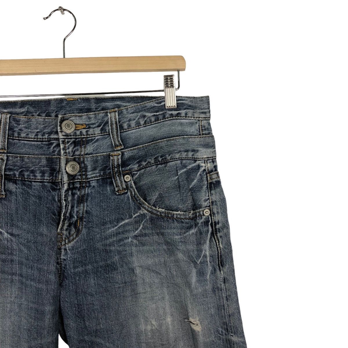 Japanese Brand Rare Distressed Denim Jeans Punk Design Inspire IsseyMiyake Size US 34 / EU 50 - 5 Thumbnail
