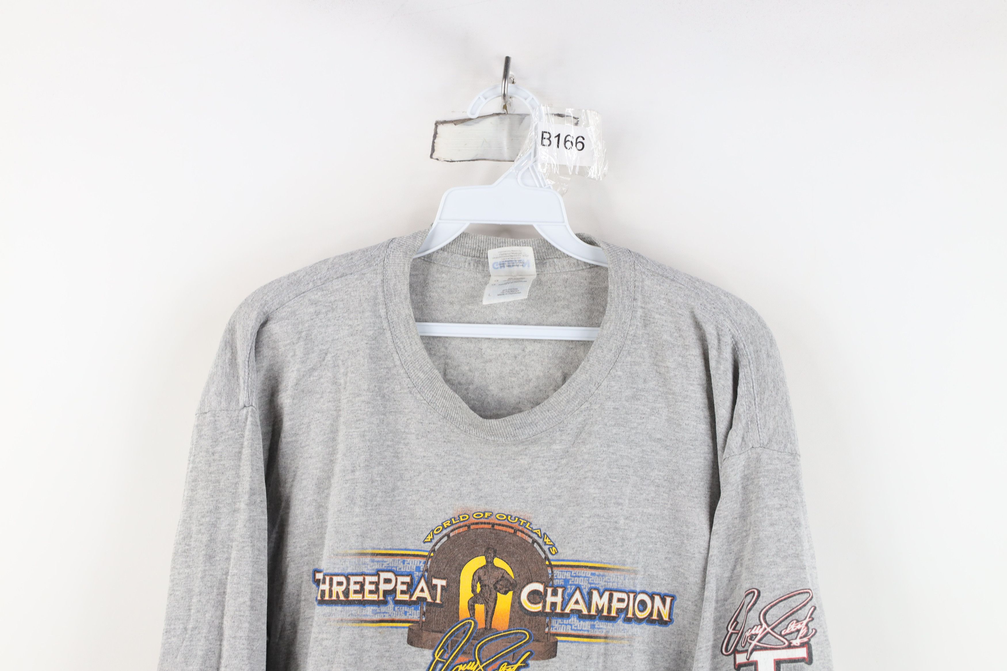 Vintage Vintage Y2K Outlaws Donny Schatz Racing Long Sleeve T-Shirt Size US L / EU 52-54 / 3 - 2 Thumbnail