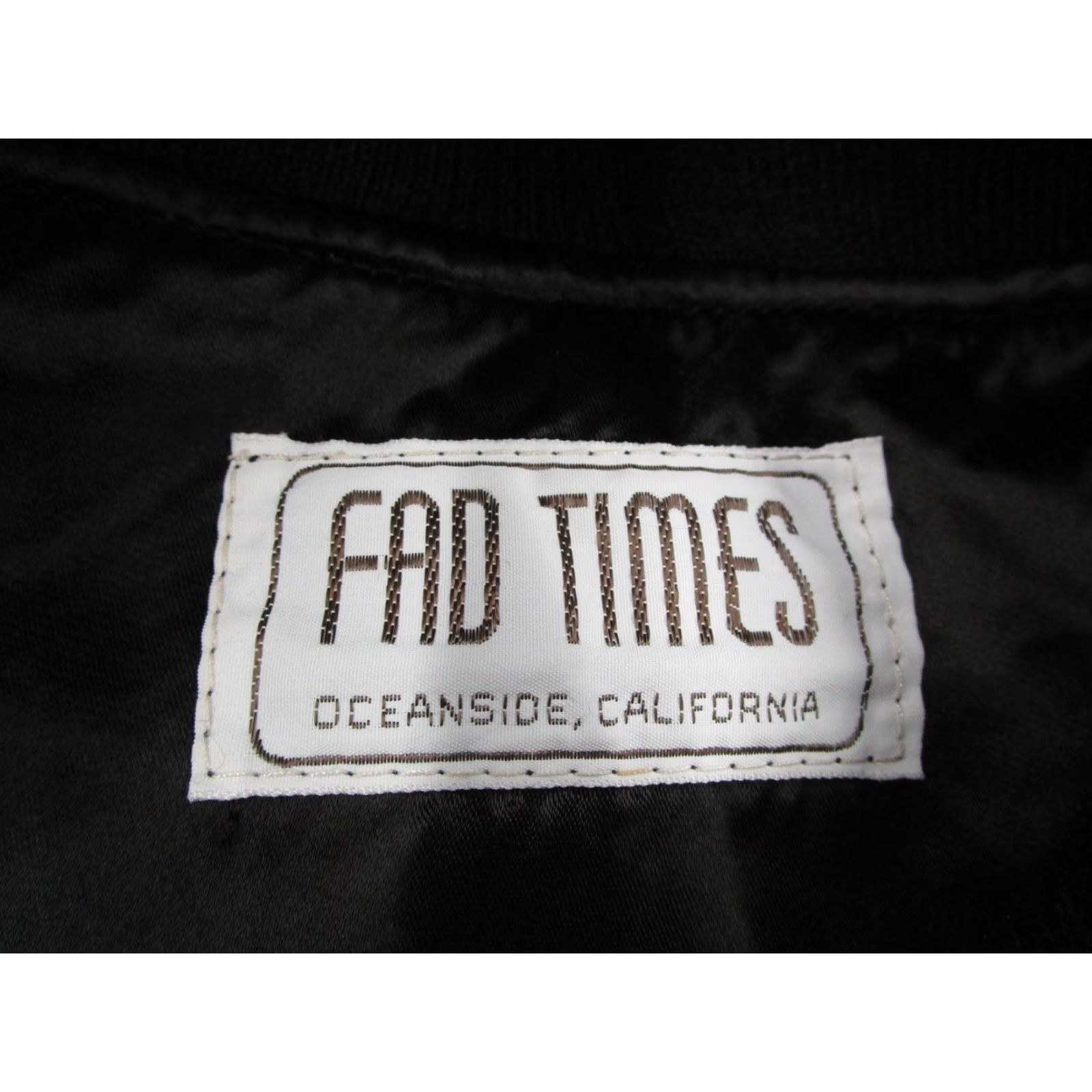 Vintage VINTAGE Fad Times Bomber Jacket Mens Large Black Satin Embroidered Retro Sports 80s 90s Size US L / EU 52-54 / 3 - 3 Thumbnail