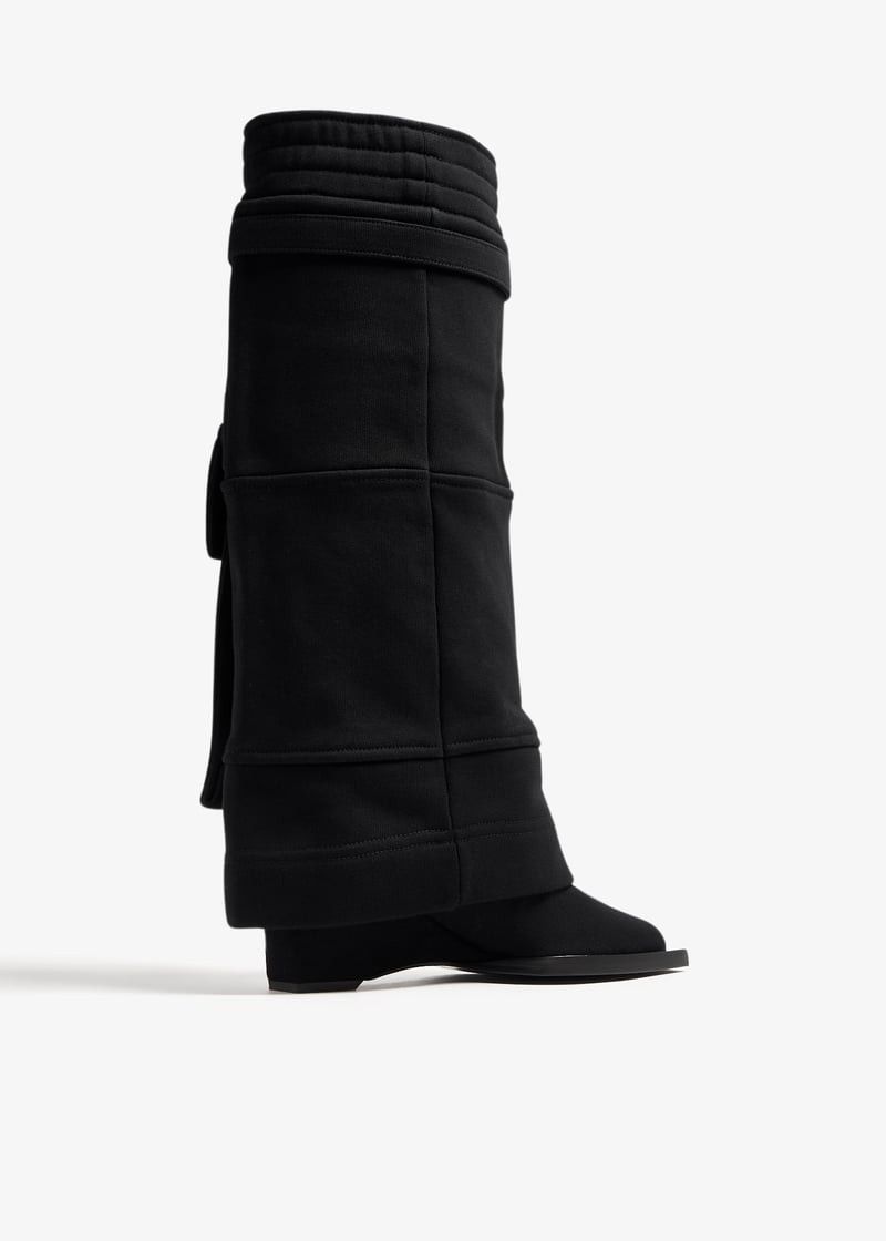 Givenchy o1w1db10525 Shark Lock Cowboy Boots in Black Size US 10 / IT 40 - 3 Thumbnail