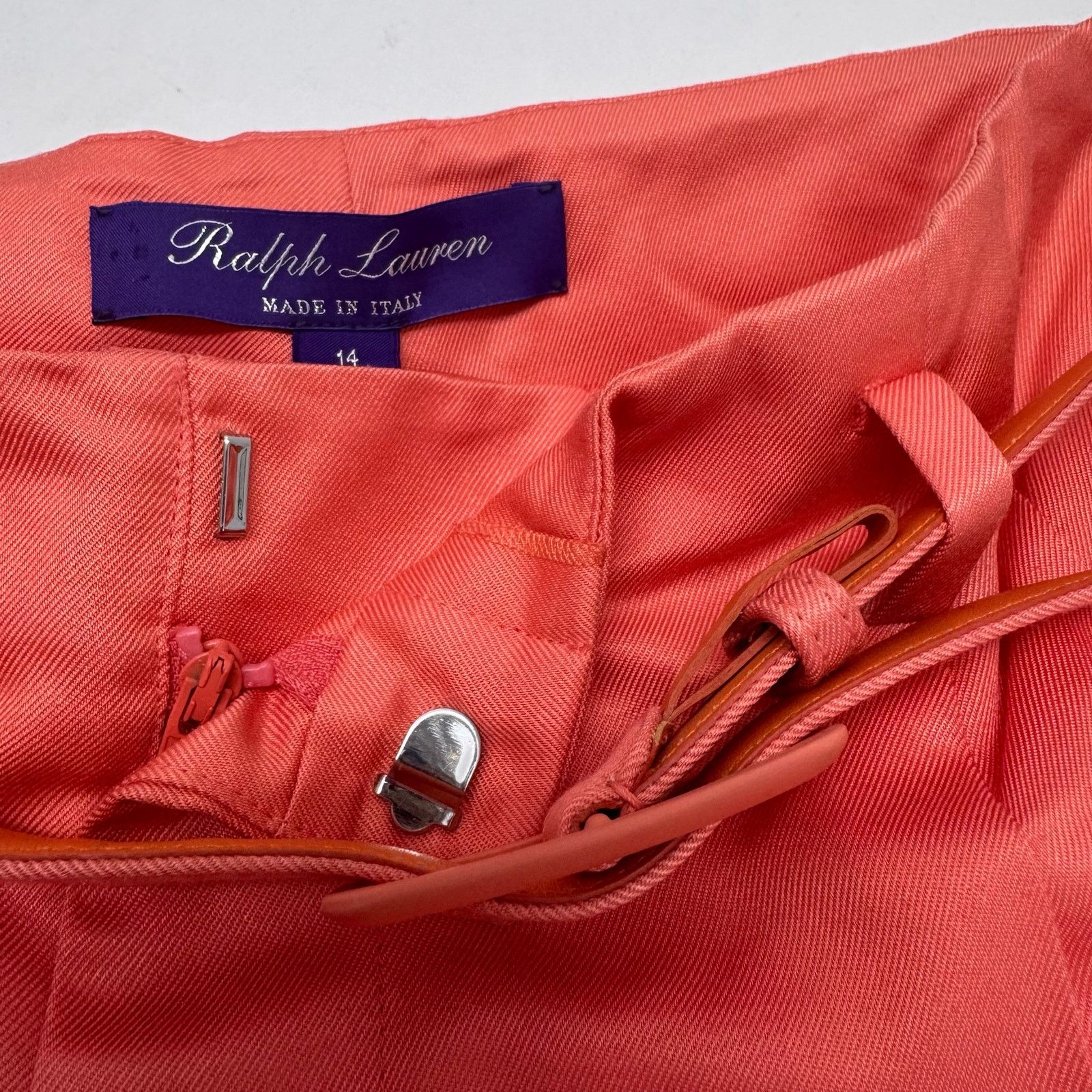Ralph Lauren Purple Label Ralph Lauren Purple Label High Waist Wide Leg Silk Pant 14 Size 36" / US 14 / IT 50 - 8 Thumbnail