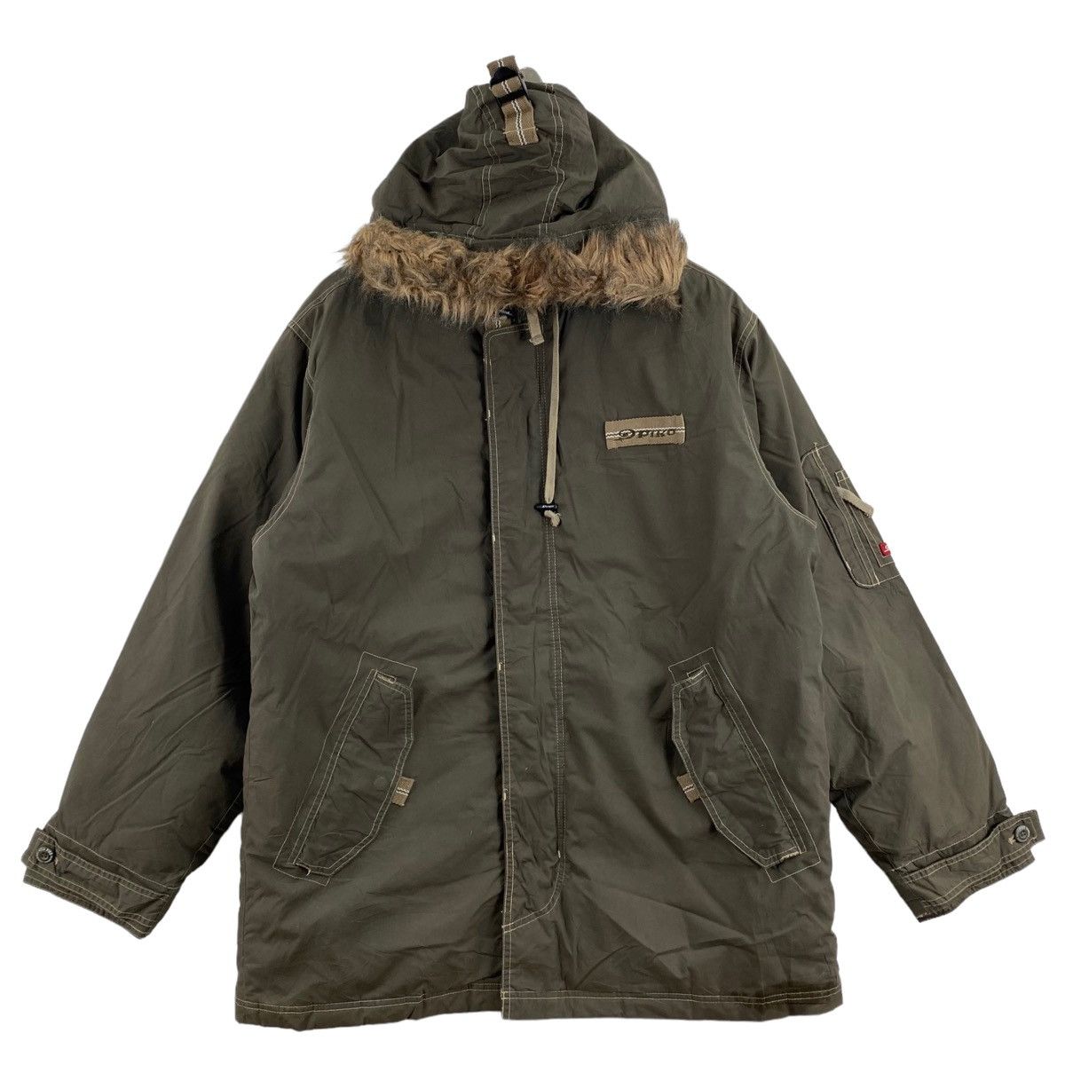 Other PIKO HAWAII Surf Ski Winter Gear Khaki Hooded Bomber Jacket Size US M / EU 48-50 / 2 - 1 Thumbnail