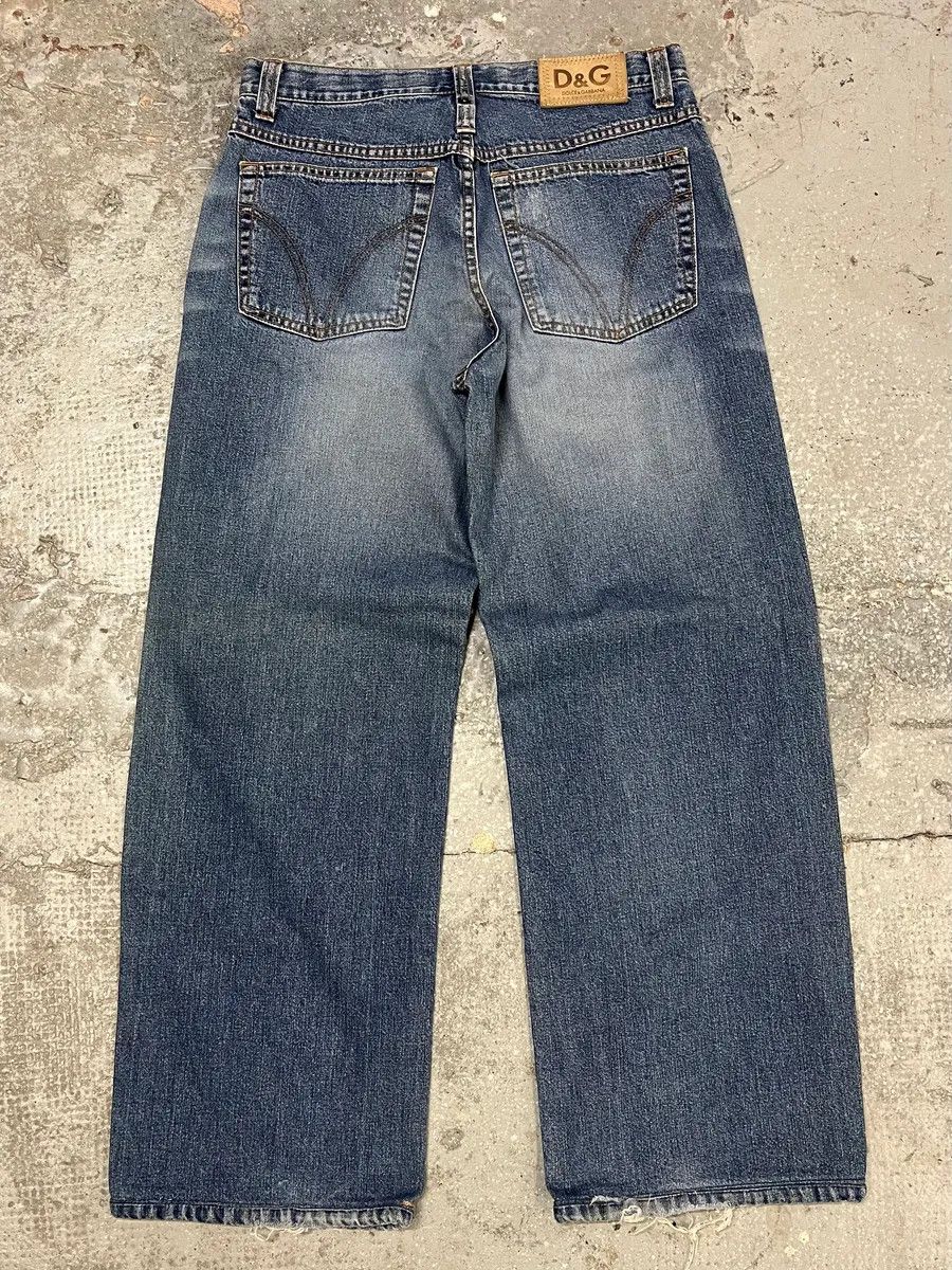 Dolce & Gabbana × Vintage AW2003 Dolce & Gabbana Raw Blue Faded Denim Jeans Size US 30 / EU 46 - 3 Thumbnail