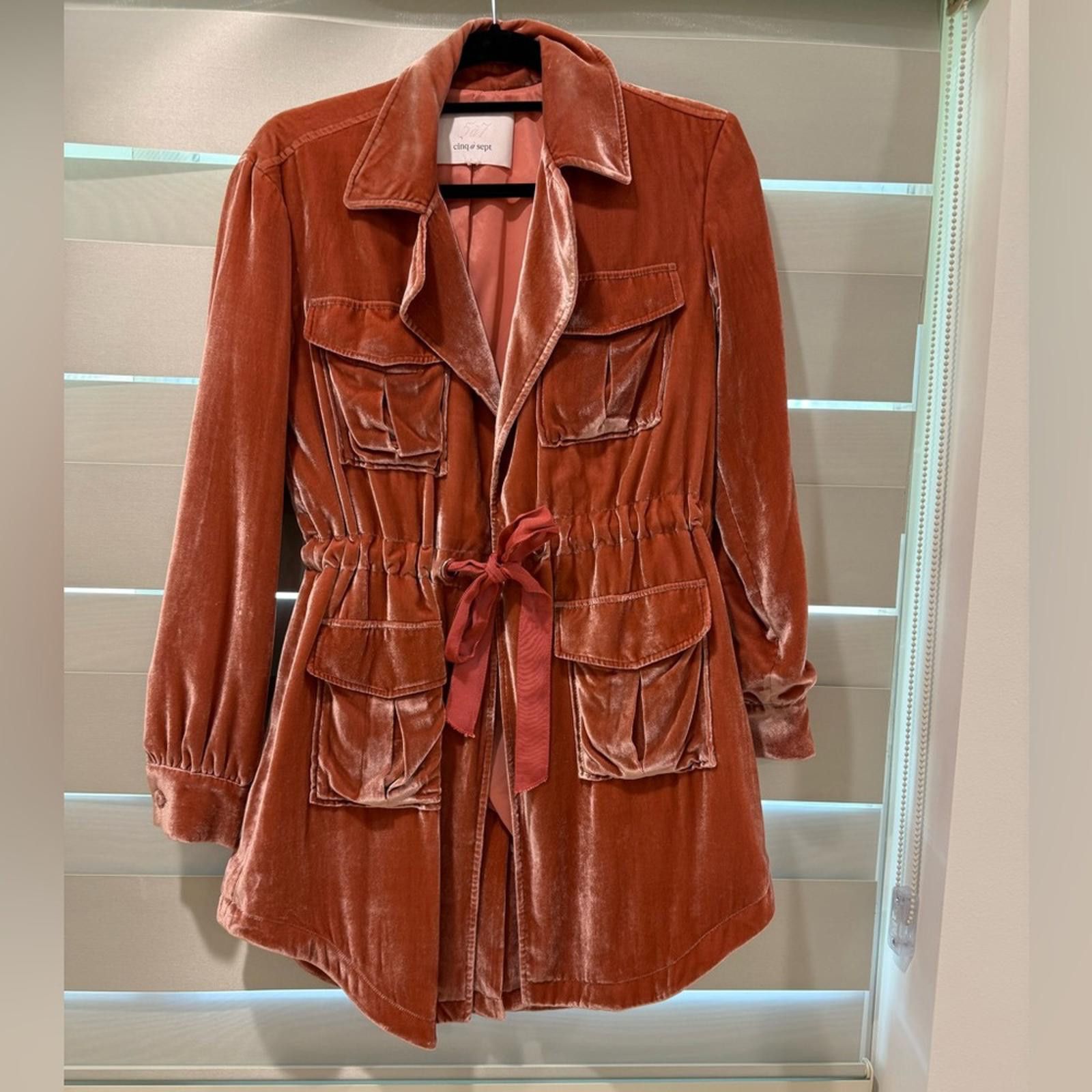 Other Cinq A Sept Mathieu Velvet Utility Jacket Size S Size S / US 4 / IT 40 - 2 Thumbnail
