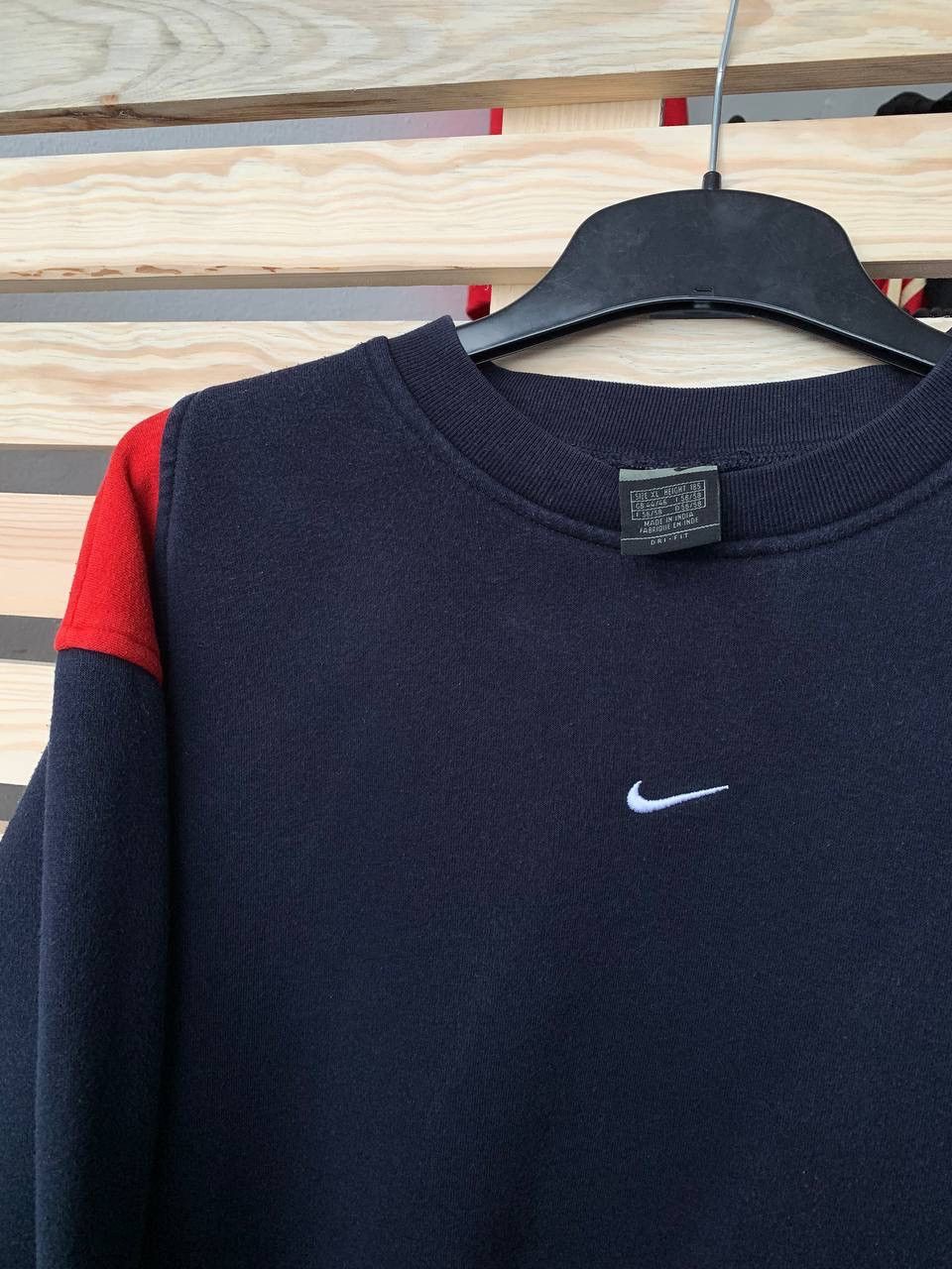 Nike × Vintage 00s Vintage Nike Center Swoosh Logo Oversized Sweatshirt Size US XL / EU 56 / 4 - 9 Thumbnail