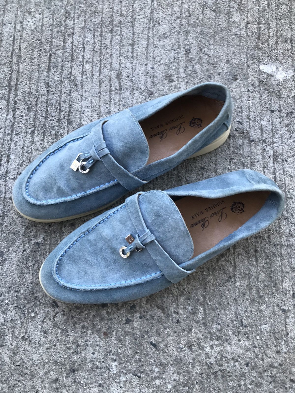 image of Loro Piana - Summer Walk Shoes in Blue, Women's (Size 6)