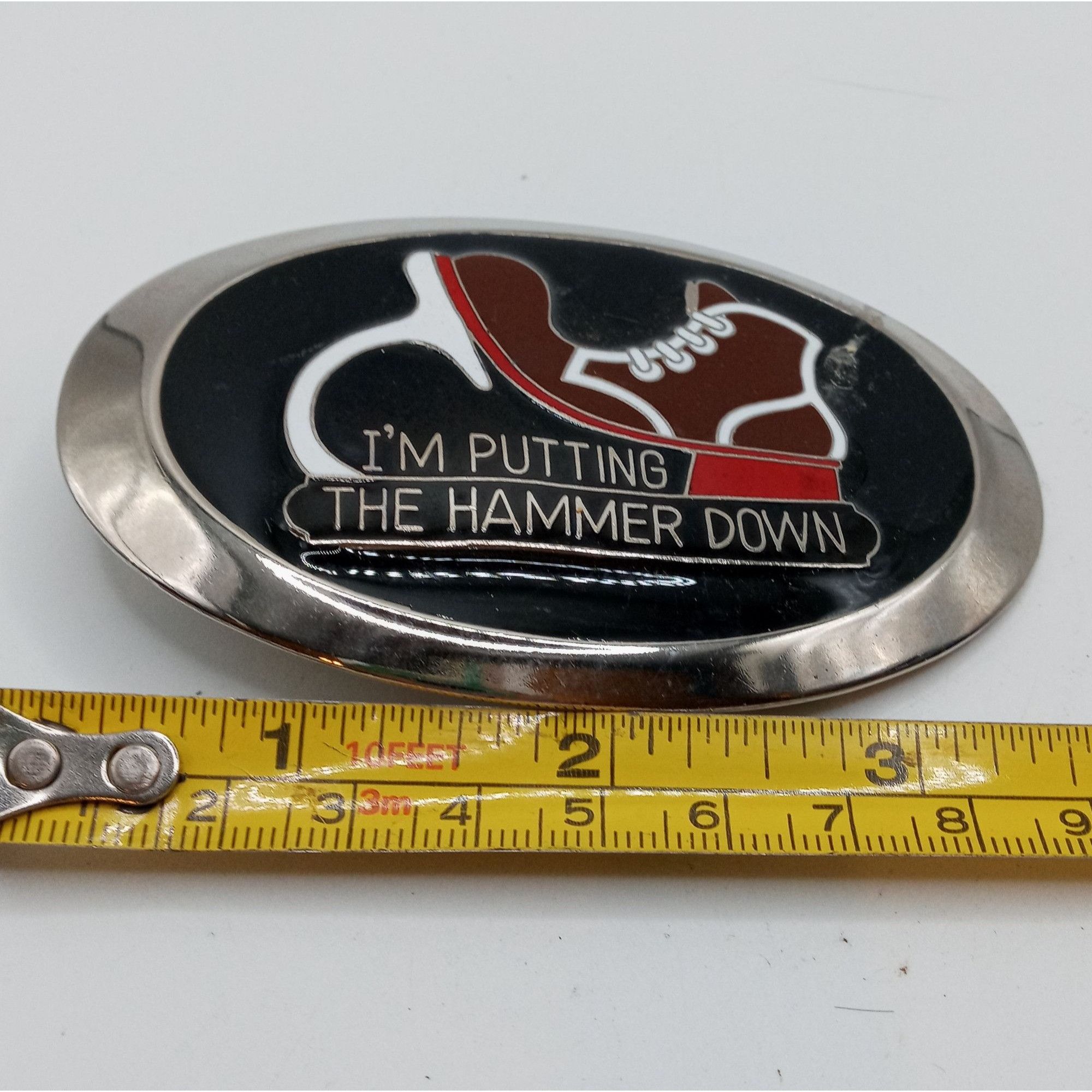 Other Putting The Hammer Down Belt Buckle Vintage Trucker Western Size ONE SIZE - 5 Thumbnail