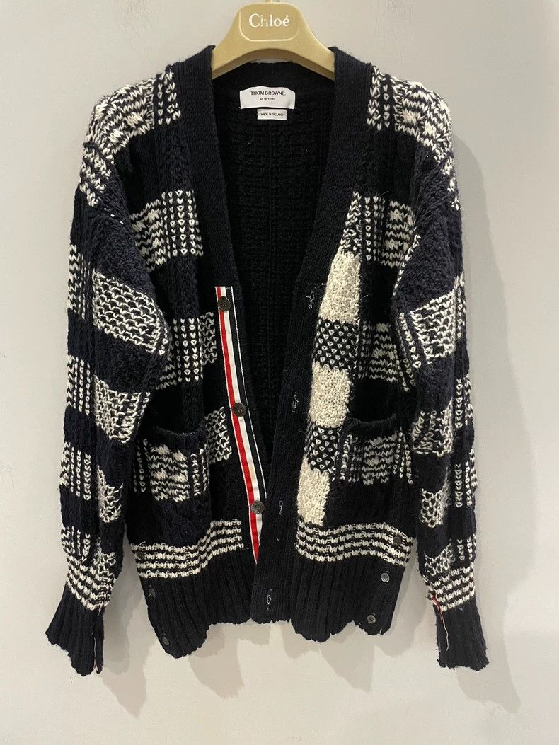Thom Browne Thom browne Size 4 Knitted cardigan jacket 2503-Nextarrow Size XL / US 12-14 / IT 48-50 - 3 Thumbnail