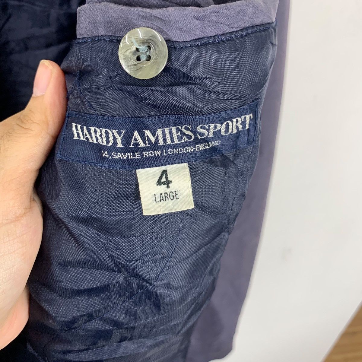 Hardy Amies Vintage HARDY AMIES LONDON Bulldog Bomber Jacket Puffer Size L / US 10 / IT 46 - 9 Thumbnail