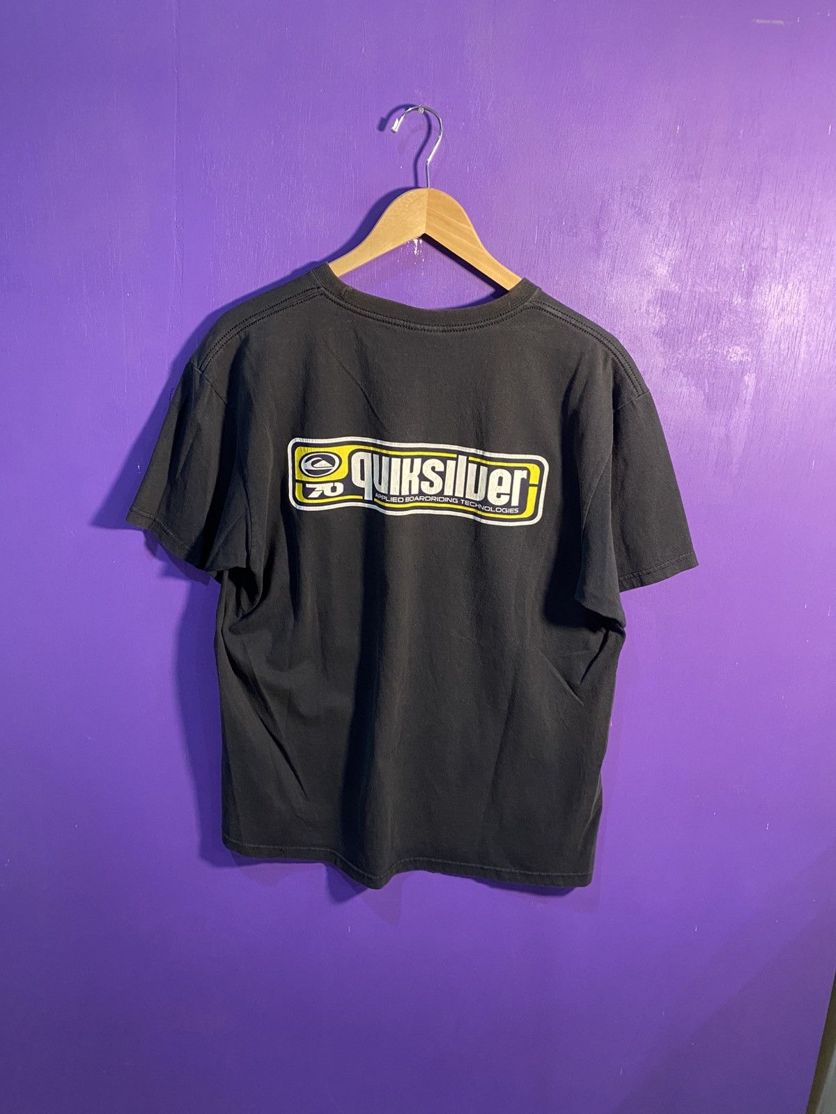 Quiksilver Vintage Y2k Quiksilver box logo t-shirt Size US L / EU 52-54 / 3 - 2 Thumbnail