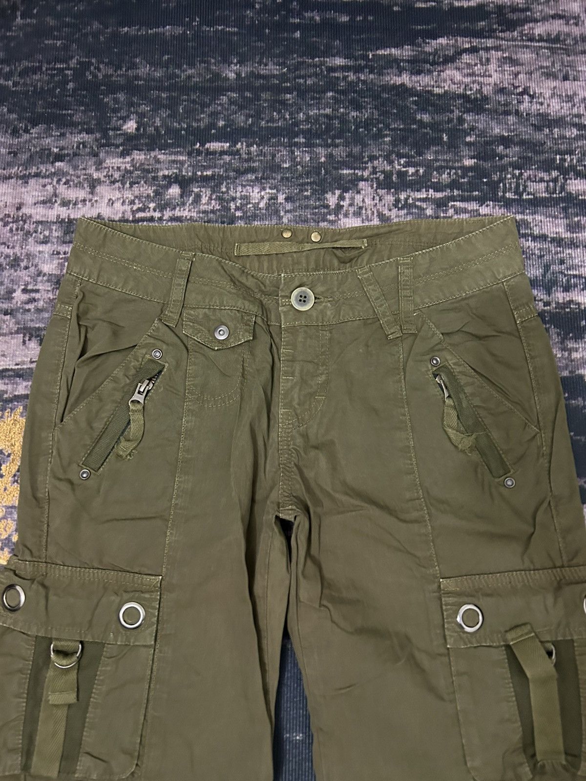 Japanese Brand Sweet Camel Cargo 3D Pocket Pants Size US 29 - 6 Thumbnail