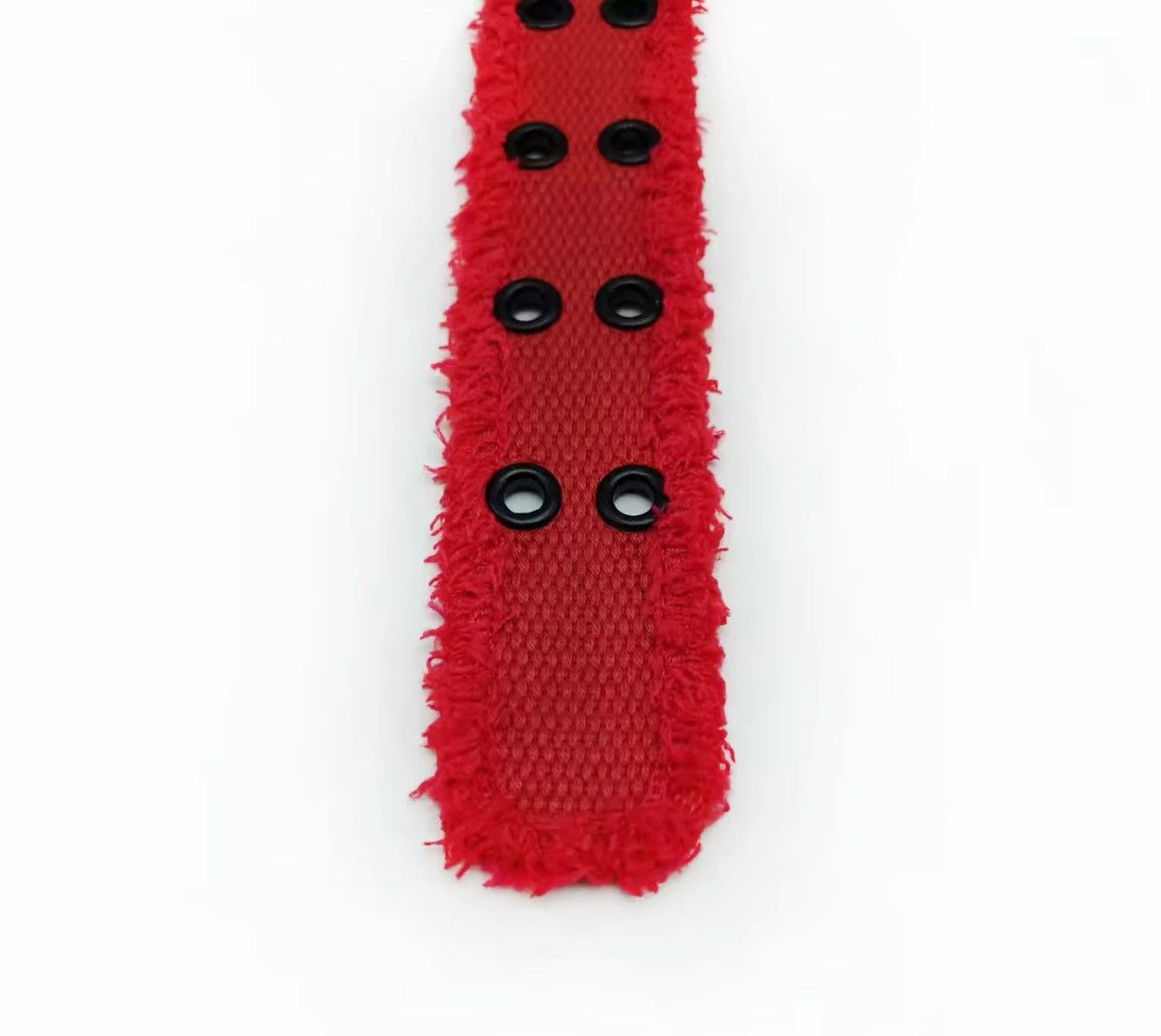 Designer 115cm Hairy Red Belts Size ONE SIZE - 3 Thumbnail