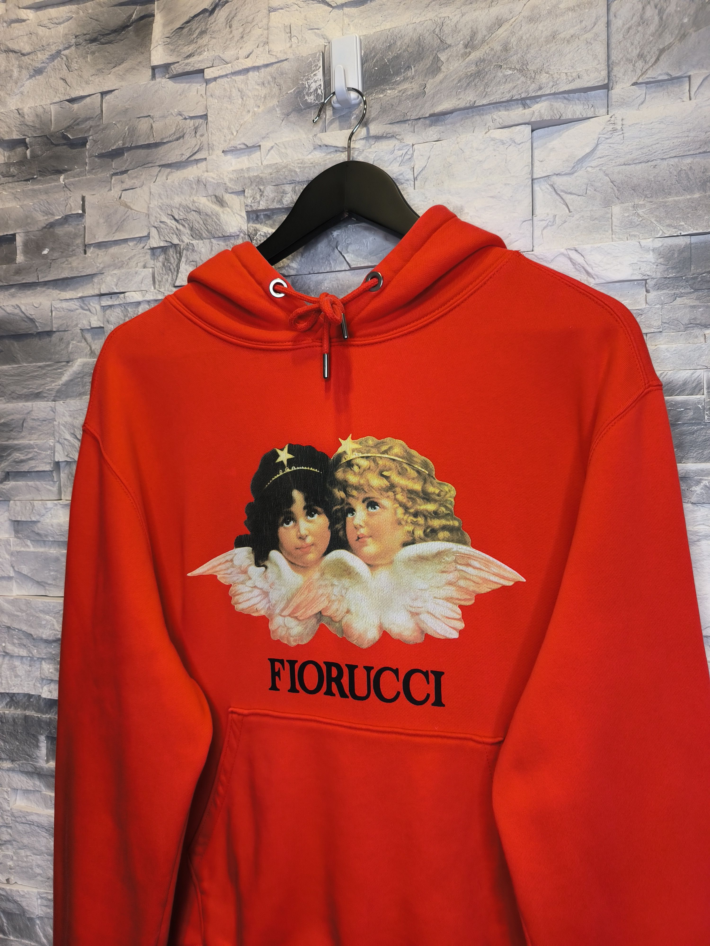 Fiorucci Fiorucci Angels Hoodie Sweatshirt Logo Red Size M / US 6-8 / IT 42-44 - 2 Thumbnail