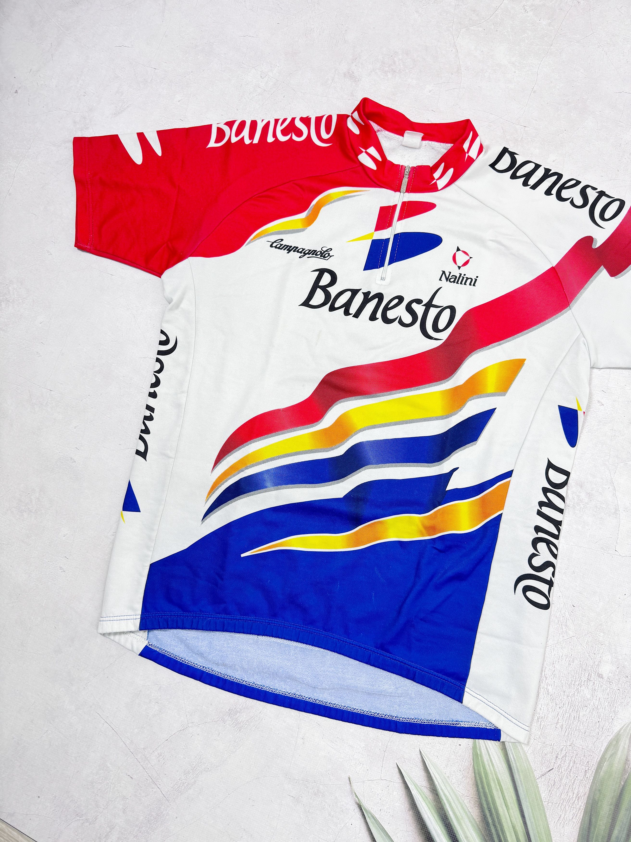 Vintage Vintage Nalini Banesto Cycling Jersey Campagnolo Size US XL / EU 56 / 4 - 2 Thumbnail