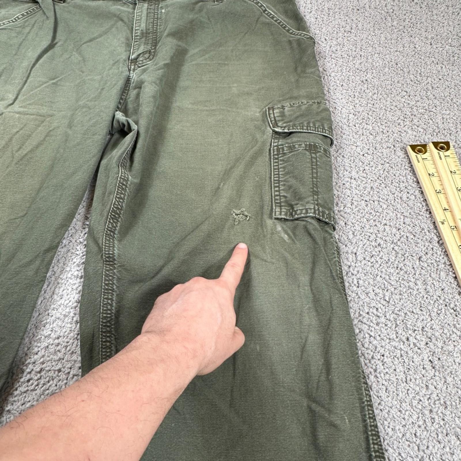 Carhartt Carhartt B236 DOL Work Cargo Pants Mens 40x30 Green Dungaree Size US 40 / EU 56 - 8 Thumbnail