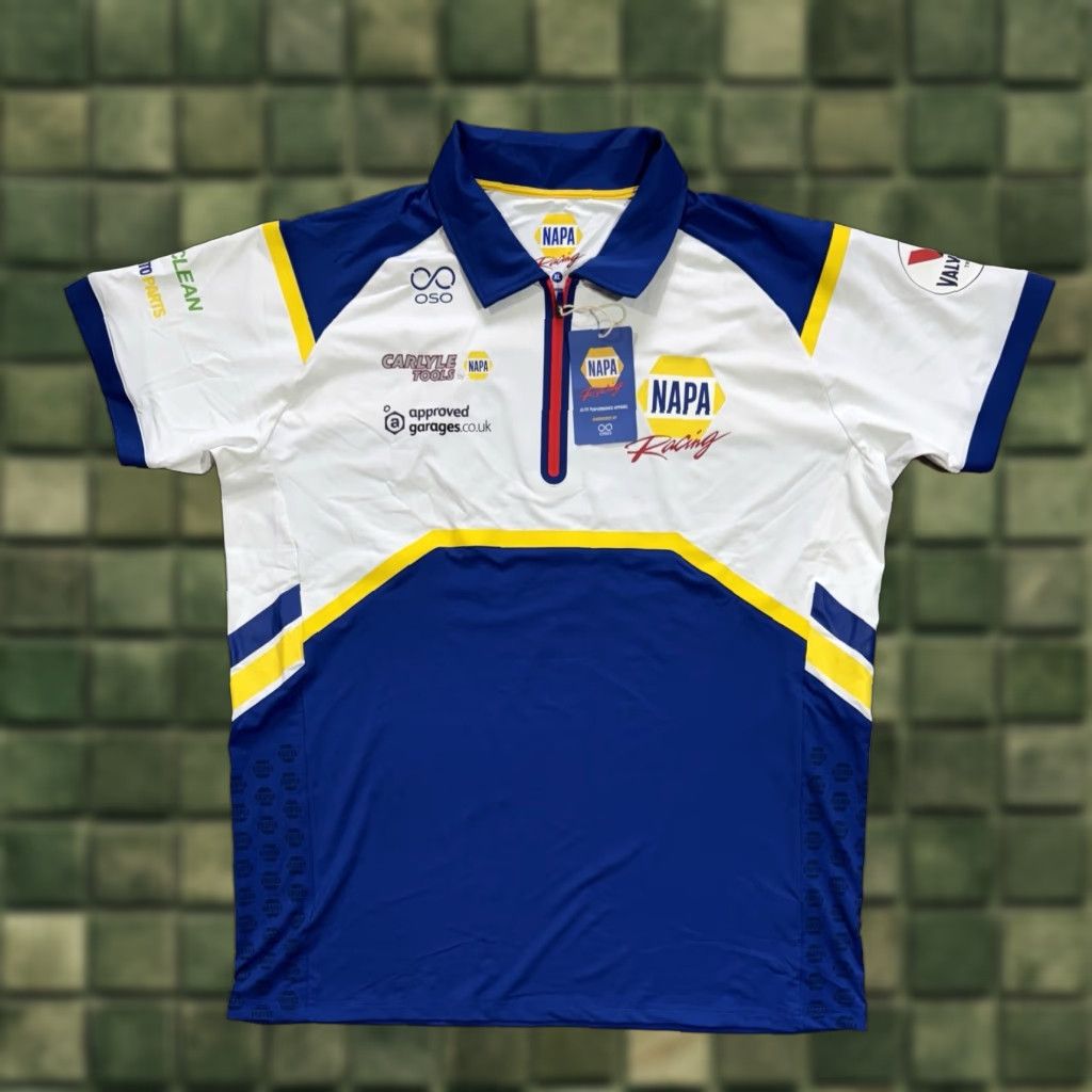 Vintage NWT BTCC Napa Racing Polo Shirt Mens XL White Shirt Size US XL / EU 56 / 4 - 1 Thumbnail