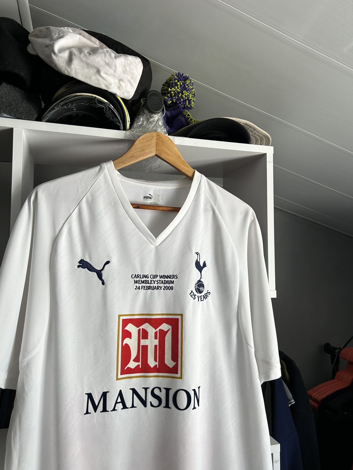 Puma × Vintage Tottenham hotspur home 2008 carling cup winner soccer jersey Size US XL / EU 56 / 4 - 2 Thumbnail