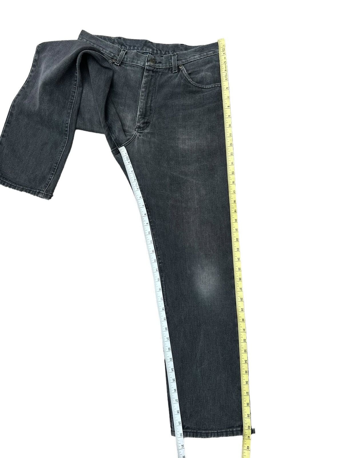 Lee Vintage 80s Lee Usa Faded Black Denim Distressed Jeans Size US 34 / EU 50 - 5 Thumbnail