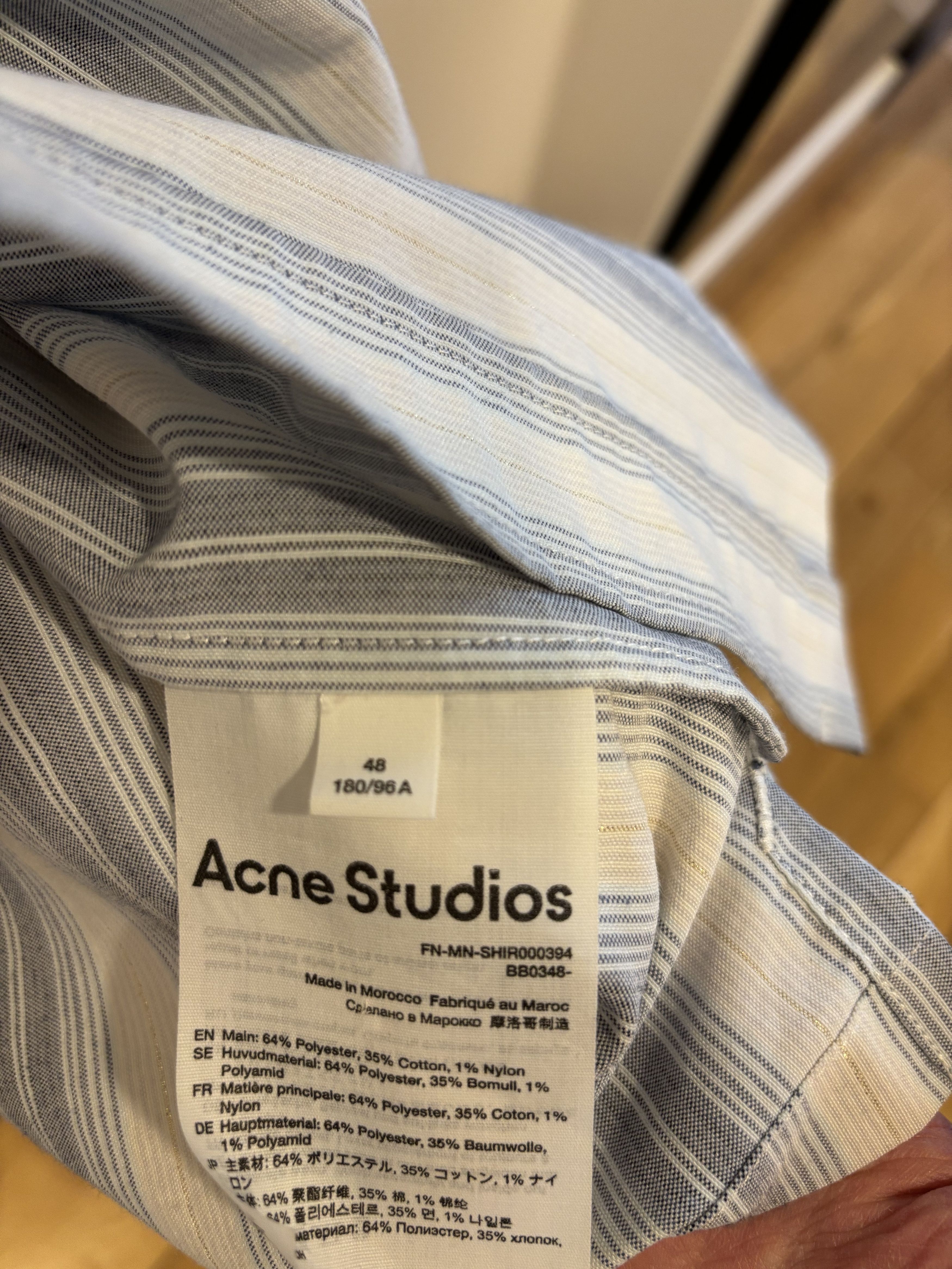 Acne Studios FN MN SHIR000394 Size US M / EU 48-50 / 2 - 5 Thumbnail