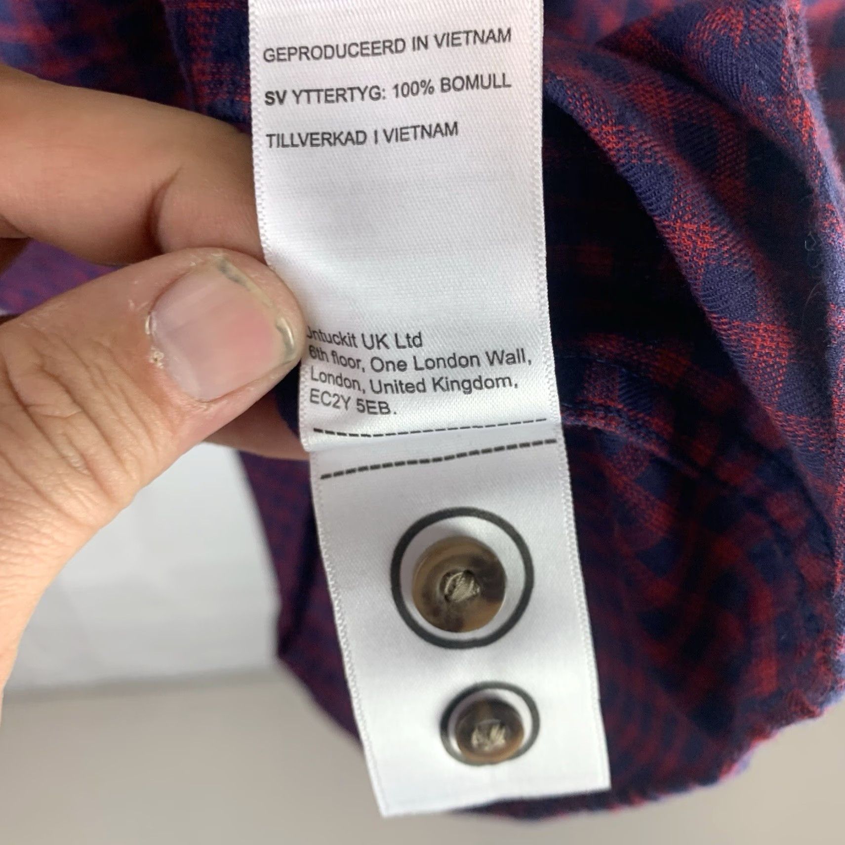UNTUCKit UNTUCKit Shirt Mens M Slim Check Red Andretti Long Sleeve Button-Up Collared Classic Preppy Colorful Slimming Boy? Size US M / EU 48-50 / 2 - 7 Thumbnail
