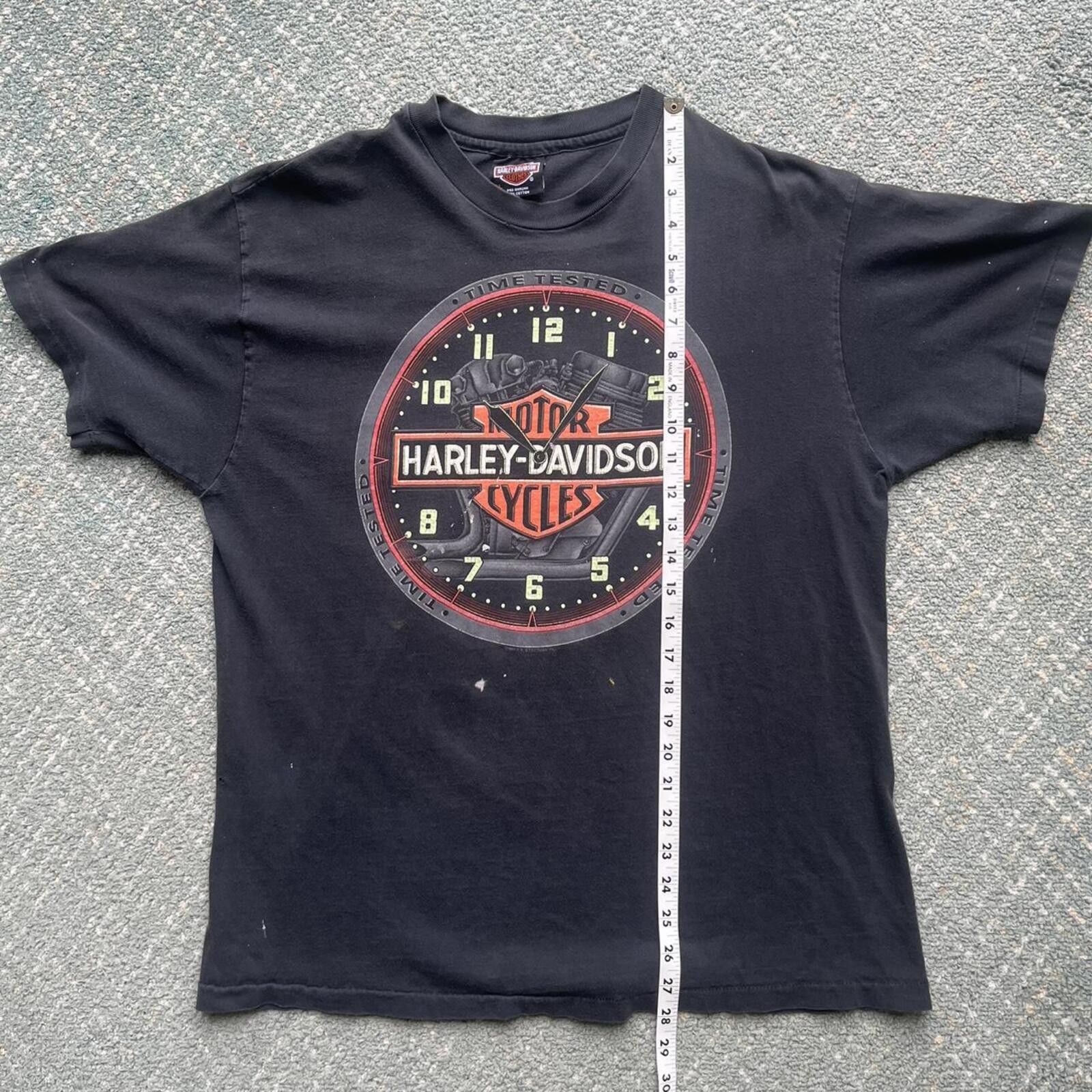 Harley Davidson 1994 Harley Davidson of Suffolk Clock Graphic T-Shirt Size L Size US L / EU 52-54 / 3 - 7 Thumbnail
