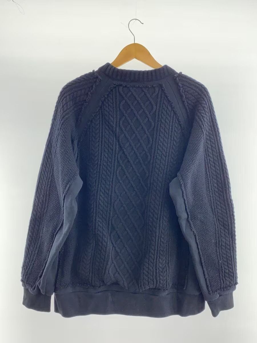Undercover Cable Knit Panel Wool Knit Sweater Size US XL / EU 56 / 4 - 2 Thumbnail