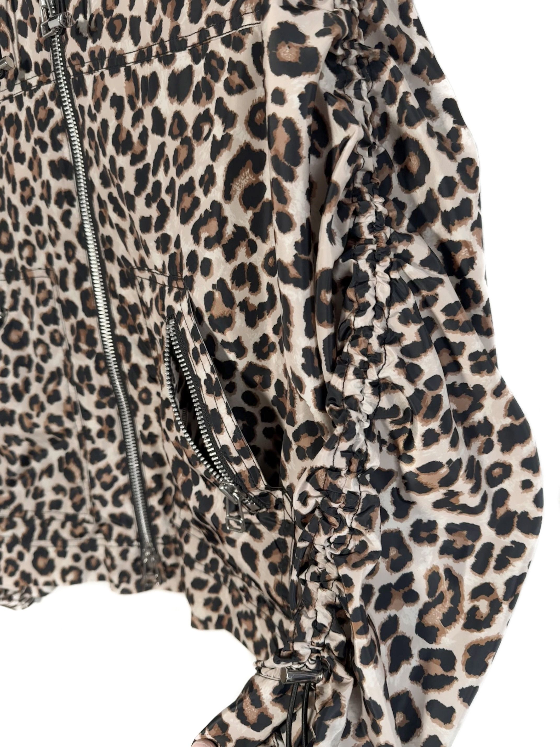 Veronica Beard Veronica Beard Leopard Print Windbreaker Utility Jacket Size M / US 6-8 / IT 42-44 - 4 Thumbnail