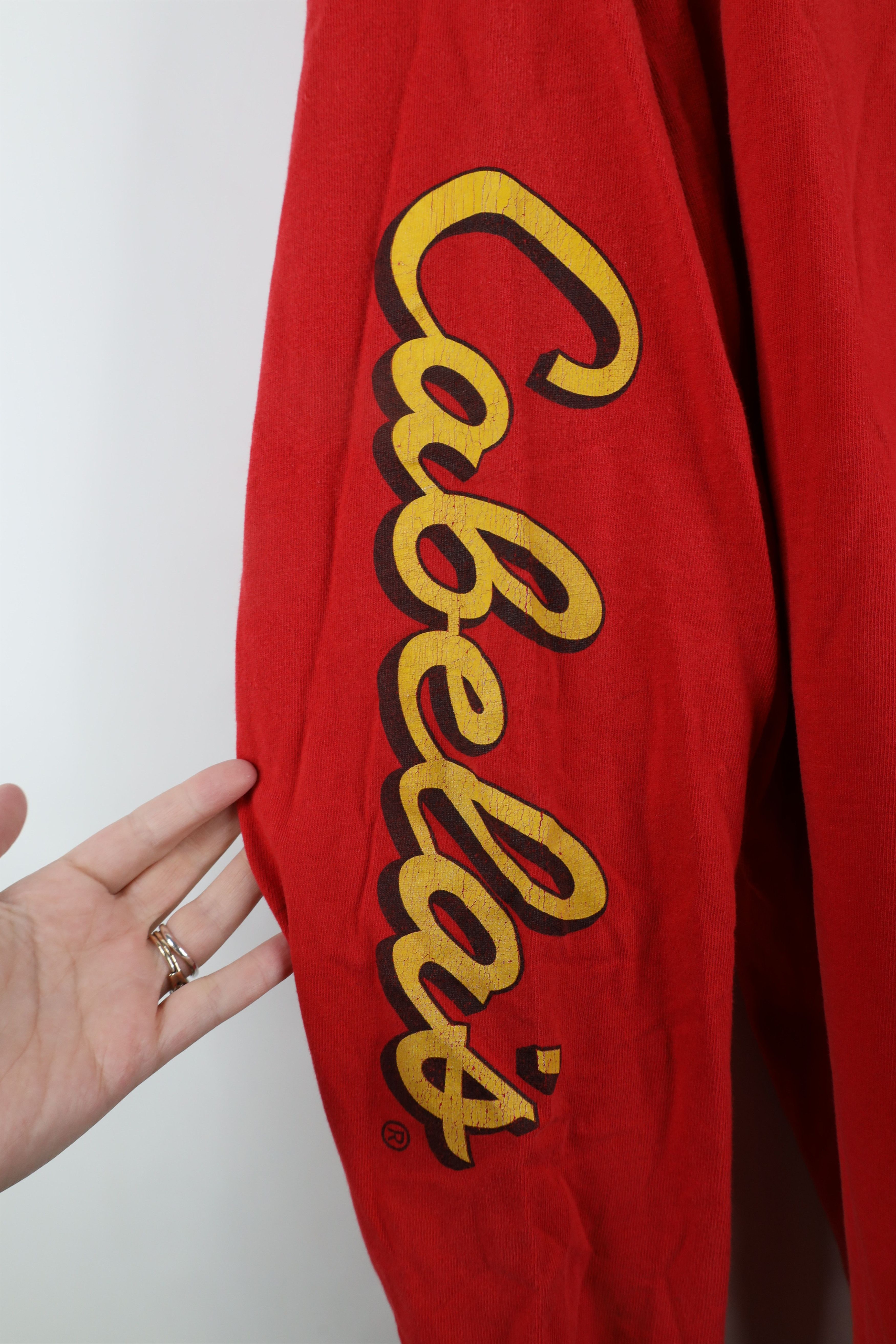 Cabelas × Vintage Vintage 90s Cabelas Spell Out Deer Long Sleeve T-Shirt Size US XXL / EU 58 / 5 - 5 Thumbnail