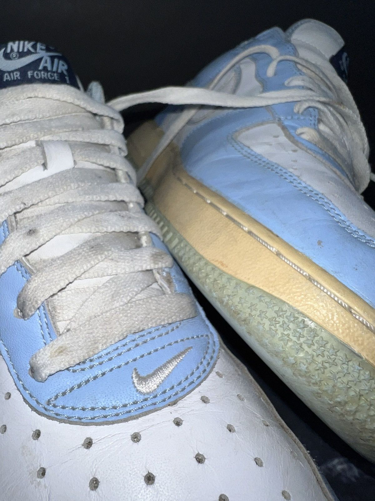 Nike Y2K NIKE Air Force 1 Low Baby Sky Blue & White on Gum Size US 12 / EU 45 - 12 Thumbnail