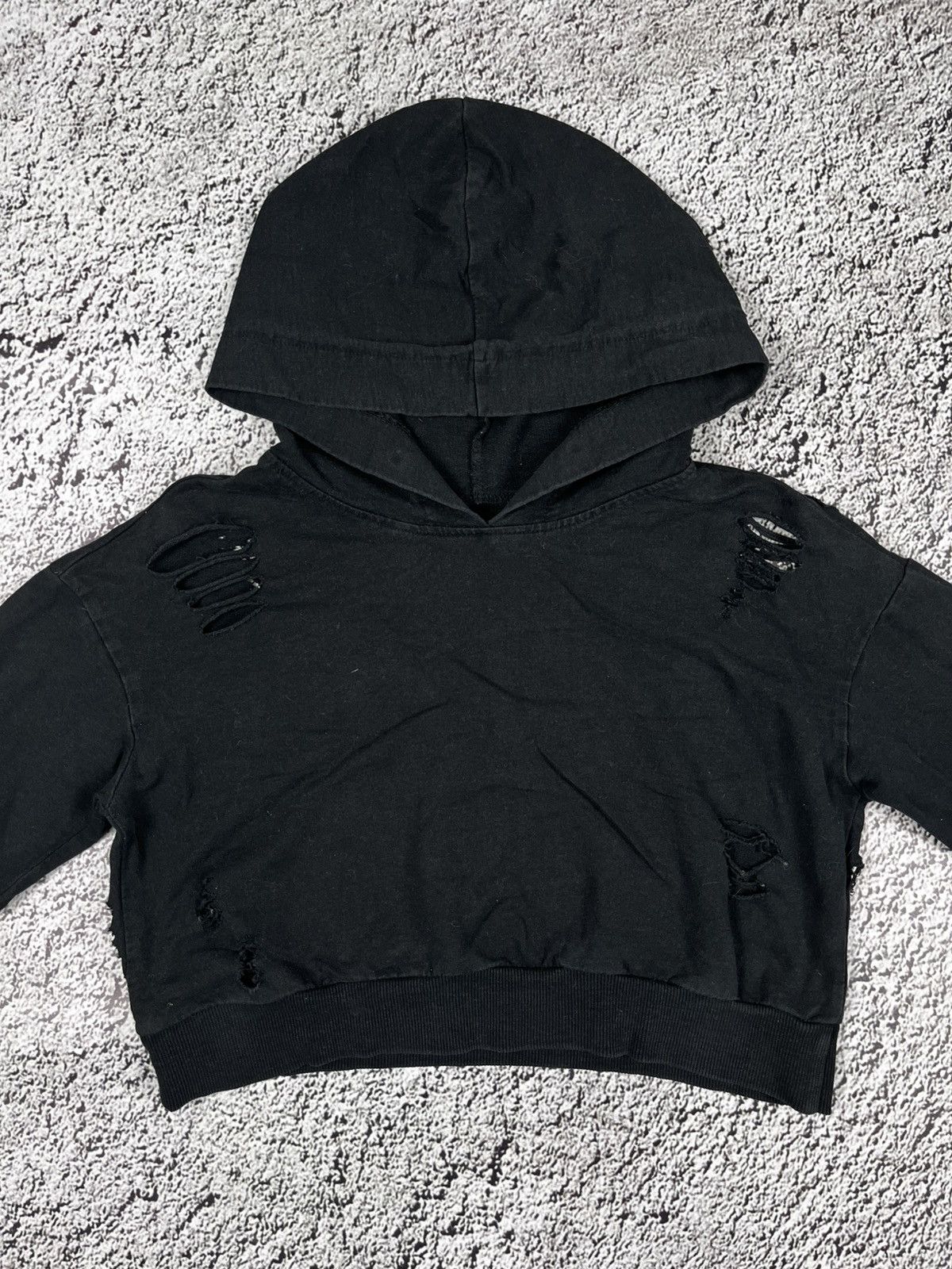 Vintage Vintage Y2K cropped ripped hoodie opium avantgarde style S Size S / US 4 / IT 40 - 6 Thumbnail
