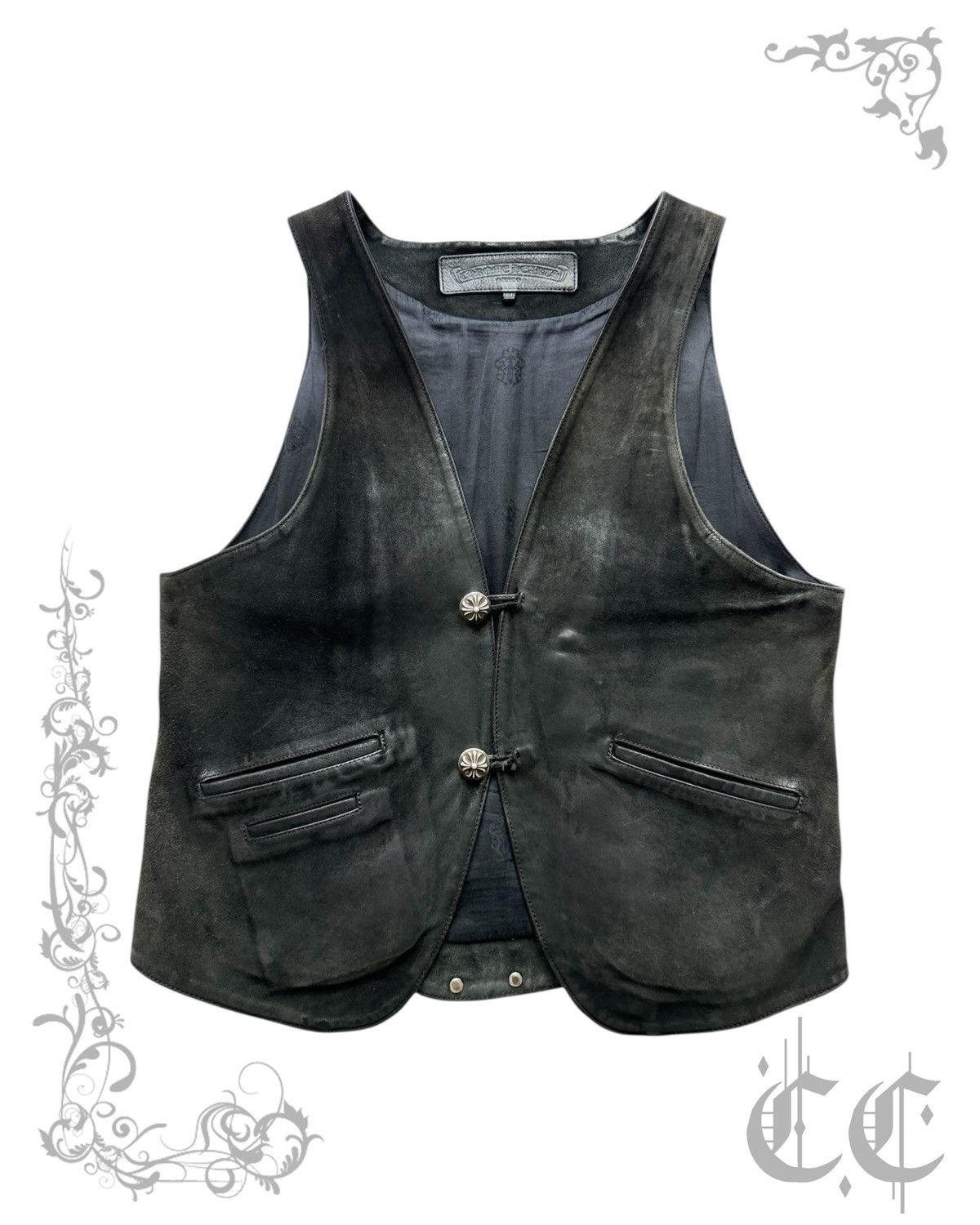 Chrome Hearts Chrome Hearts Suede Vest Size US M / EU 48-50 / 2 - 1 Thumbnail
