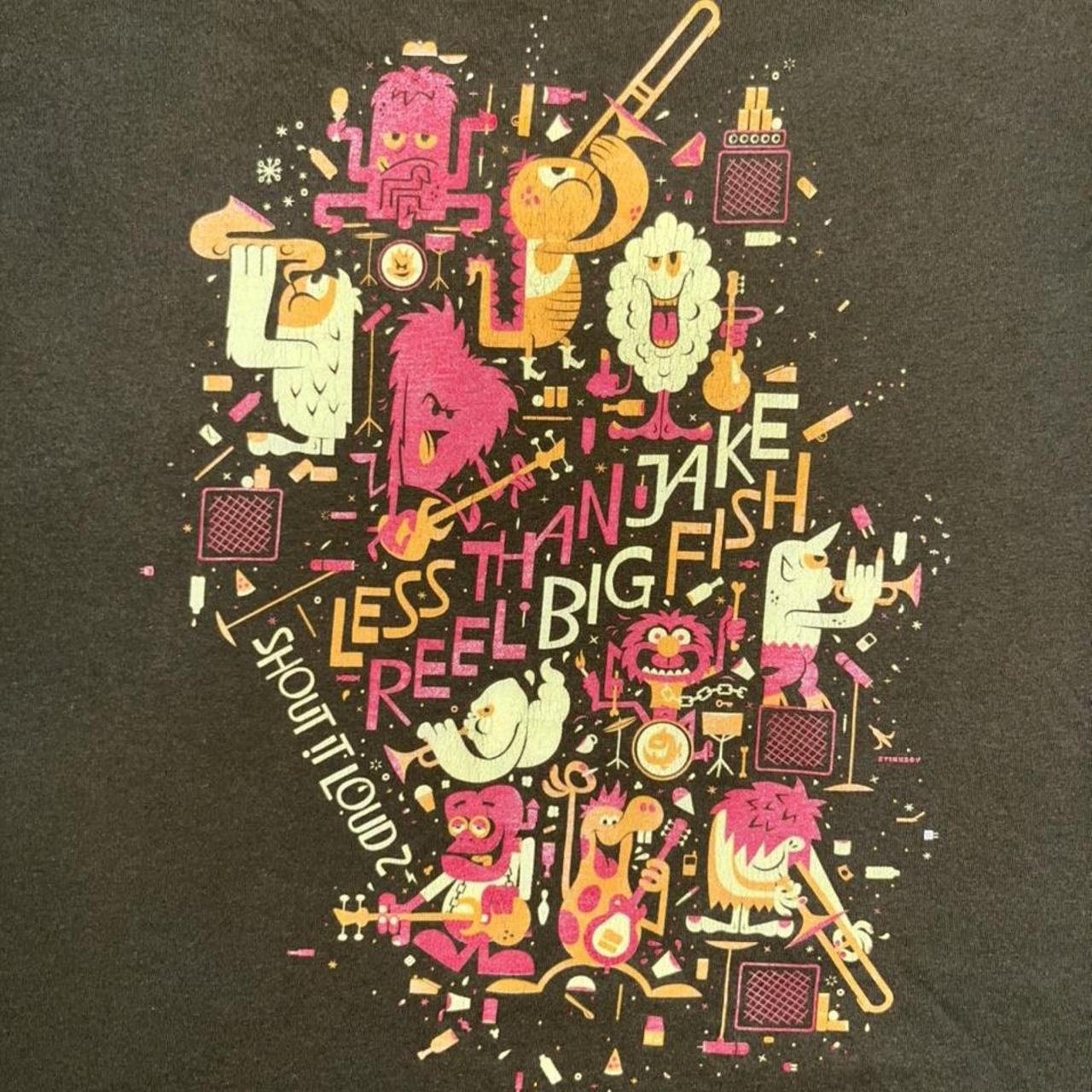 Band Tees × Vintage 2008 Less Than Jake Reel Big Fish x Cartoon Tour Graphic Tee Size US L / EU 52-54 / 3 - 3 Thumbnail