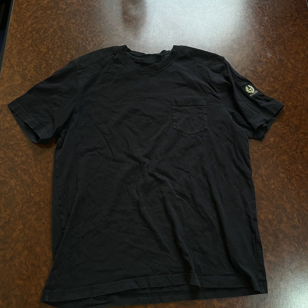 Belstaff Belstaff Tee shirt old money moto black gold Size US M / EU 48-50 / 2 - 1 Thumbnail