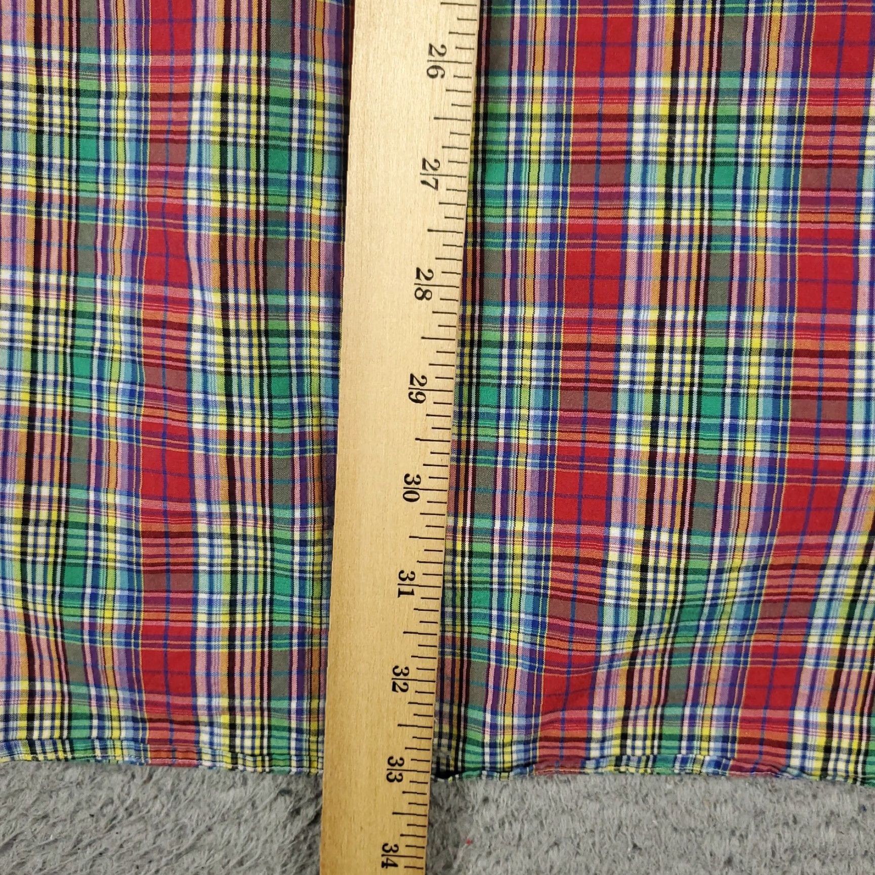 Ralph Lauren Ralph Lauren Dress Shirt Mens Size 17 Red Plaid Button-Up Long Sleeve Classic Size 46R - 5 Thumbnail
