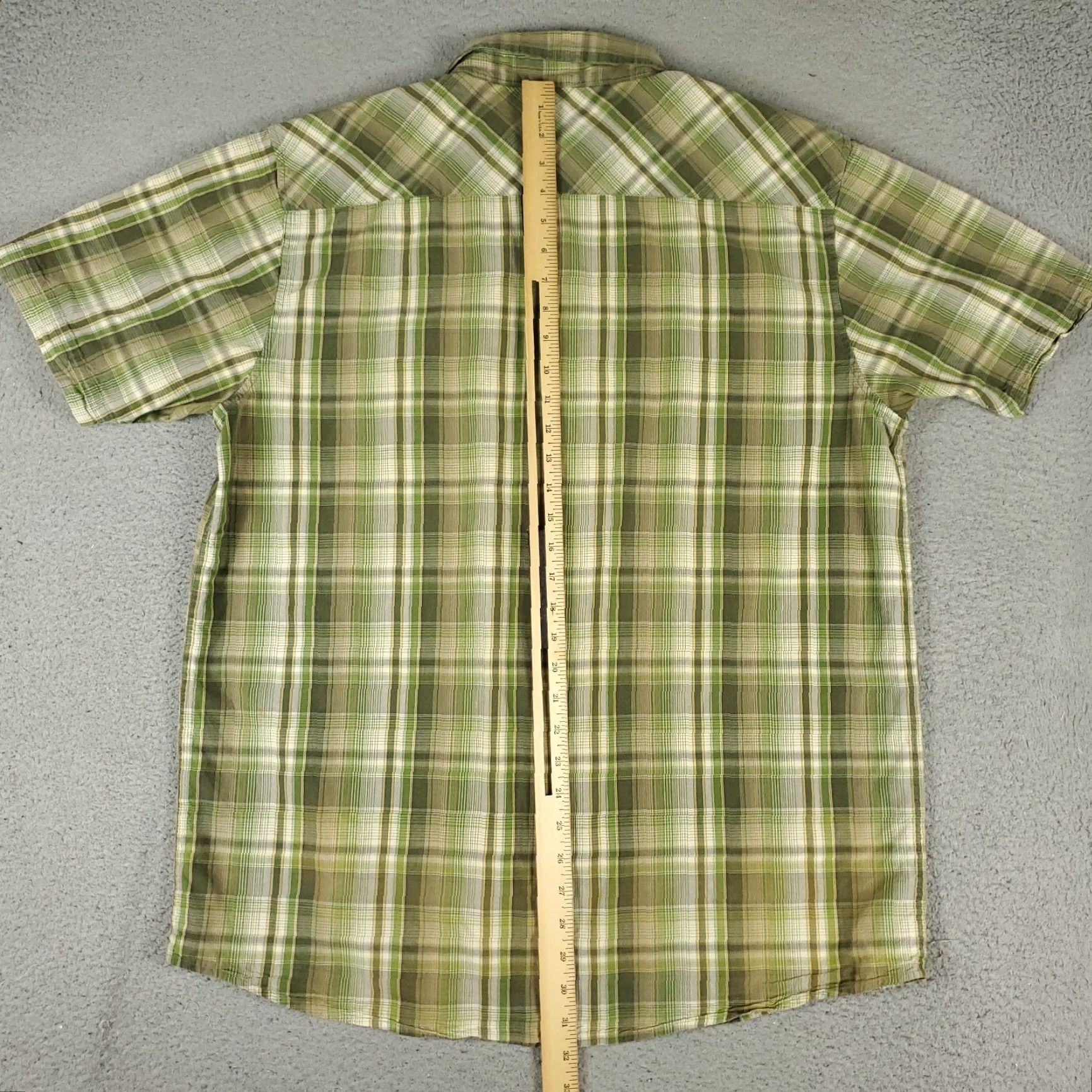 The North Face The North Face Shirt Mens XL Blue Plaid Button-Up Short Sleeve Casual, Button, Collared, Cotton Blend, Regular, Men, The North Face Size US XL / EU 56 / 4 - 3 Thumbnail