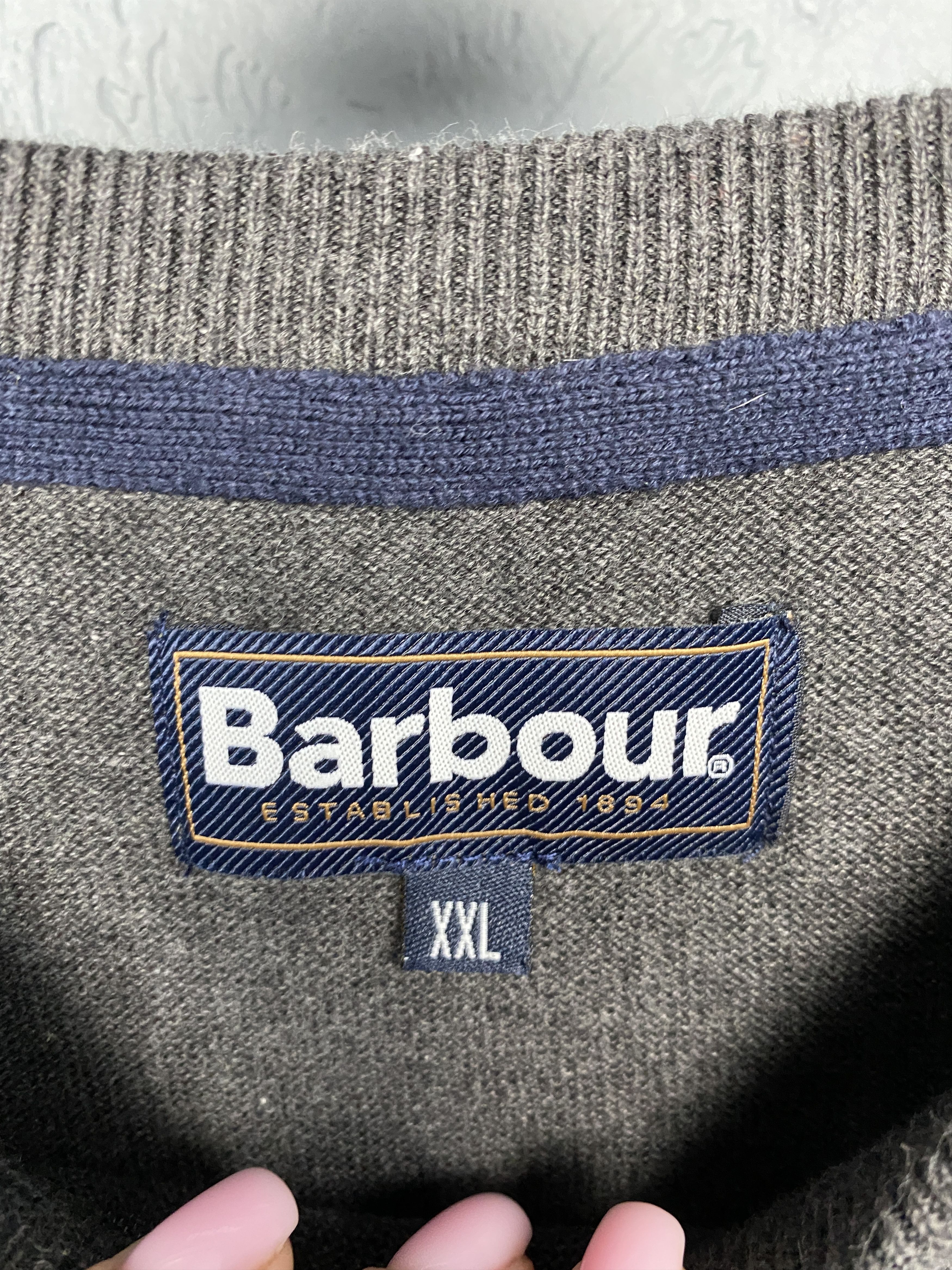 Barbour Barbour Vintage Mens Cotton Knit Crew Neck Sweater Size US XXL / EU 58 / 5 - 4 Thumbnail