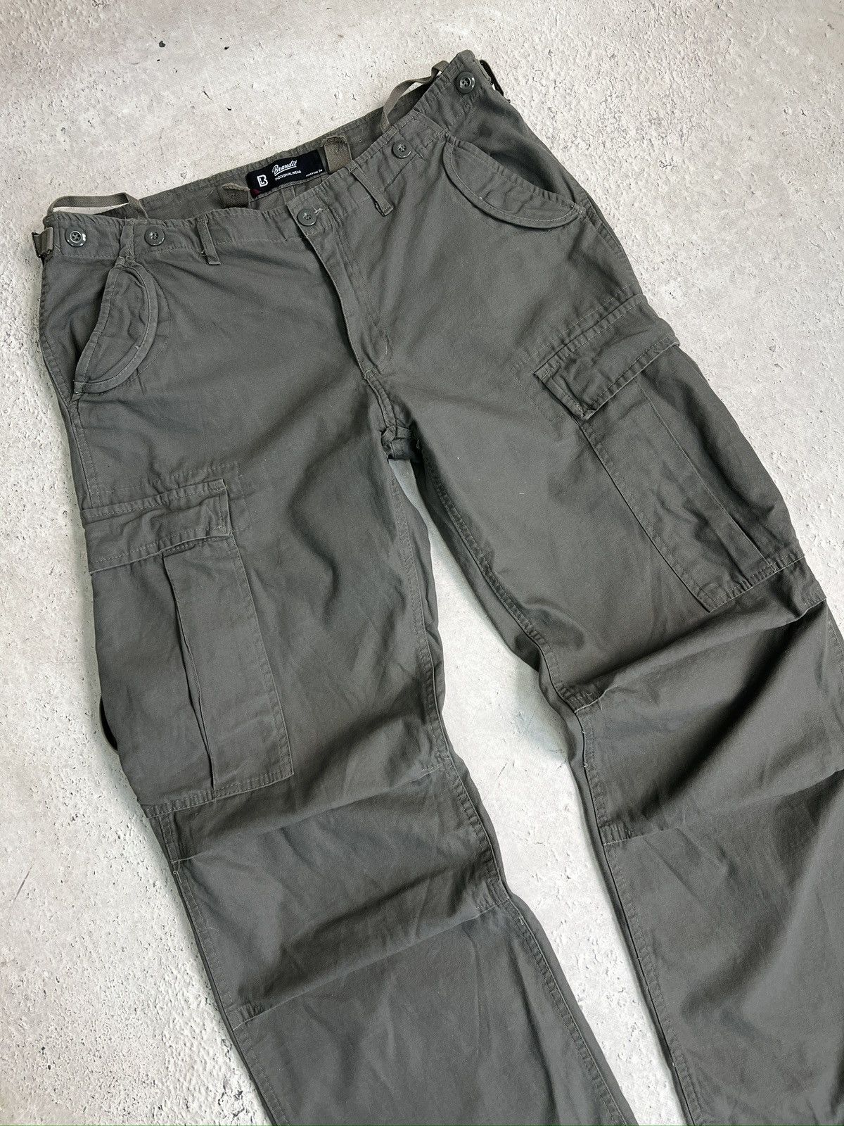 Other Green Olive military army style cargo pants y2k Size US 34 / EU 50 - 2 Thumbnail