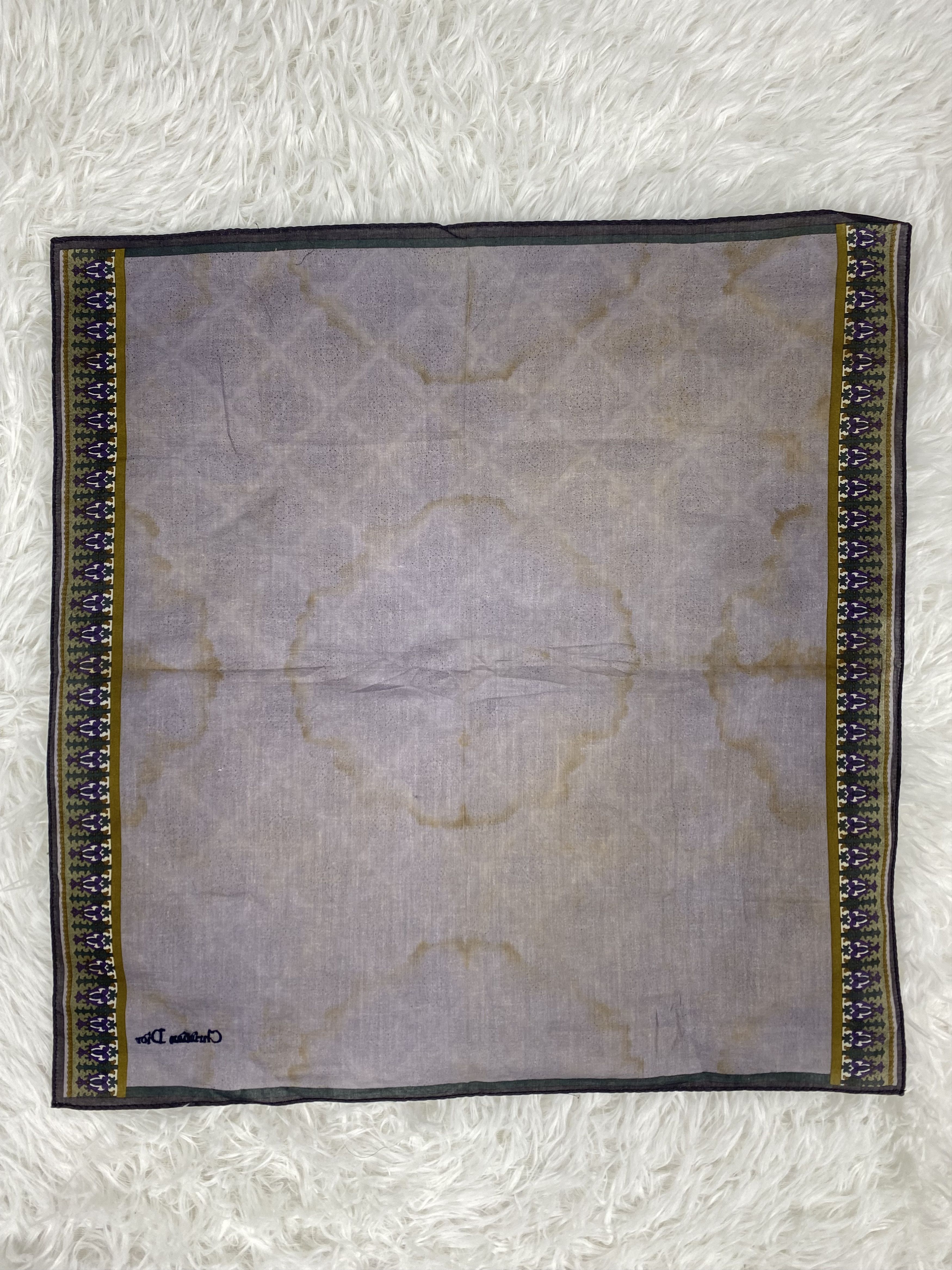 Vintage Vintage Christian Dior Handkerchief Neckerchief PH0219 Size ONE SIZE - 5 Thumbnail