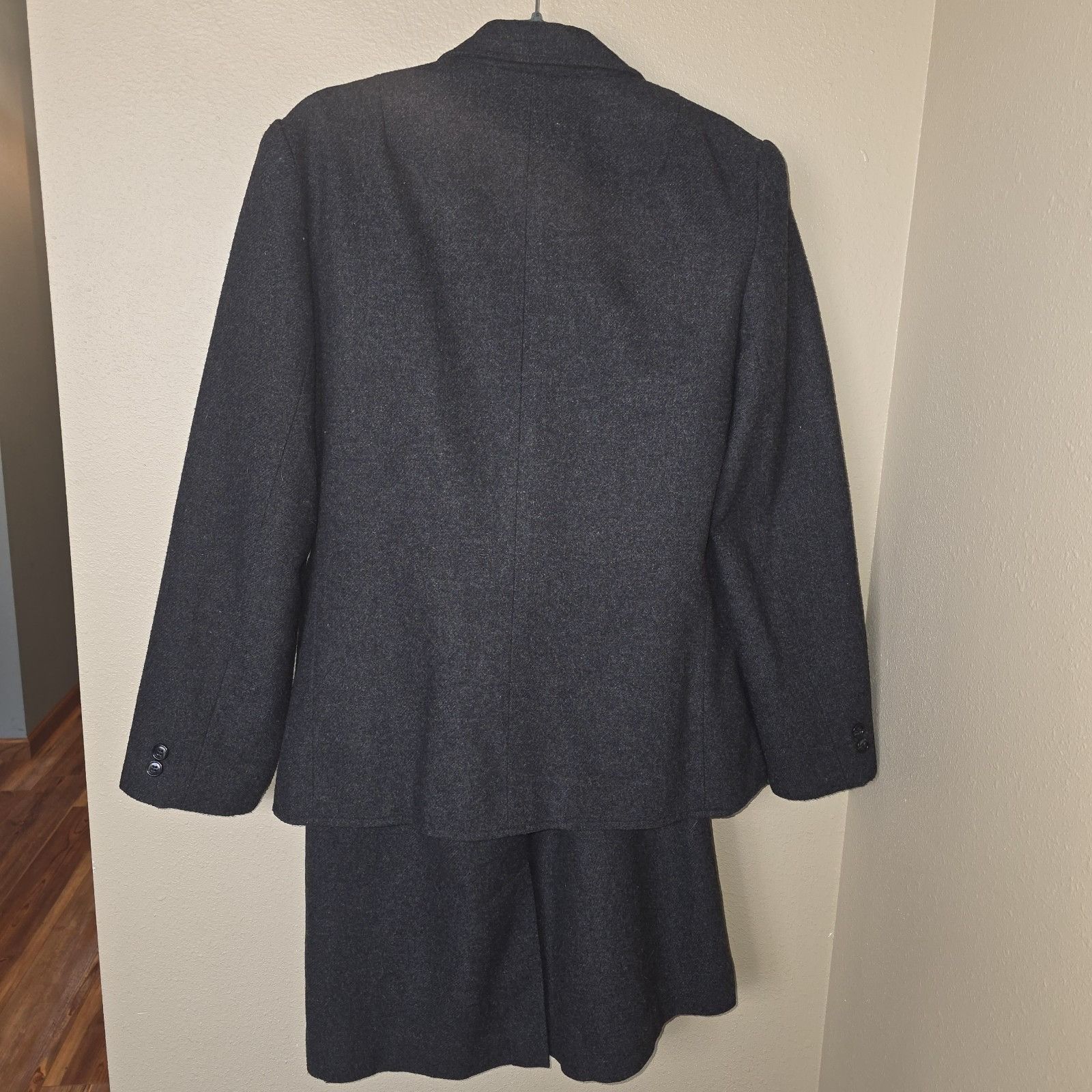 Other Vintage Robbie Sport Wool Skirt Suit Set 13/14 Gray 80s 90s Size XL / US 12-14 / IT 48-50 - 4 Thumbnail
