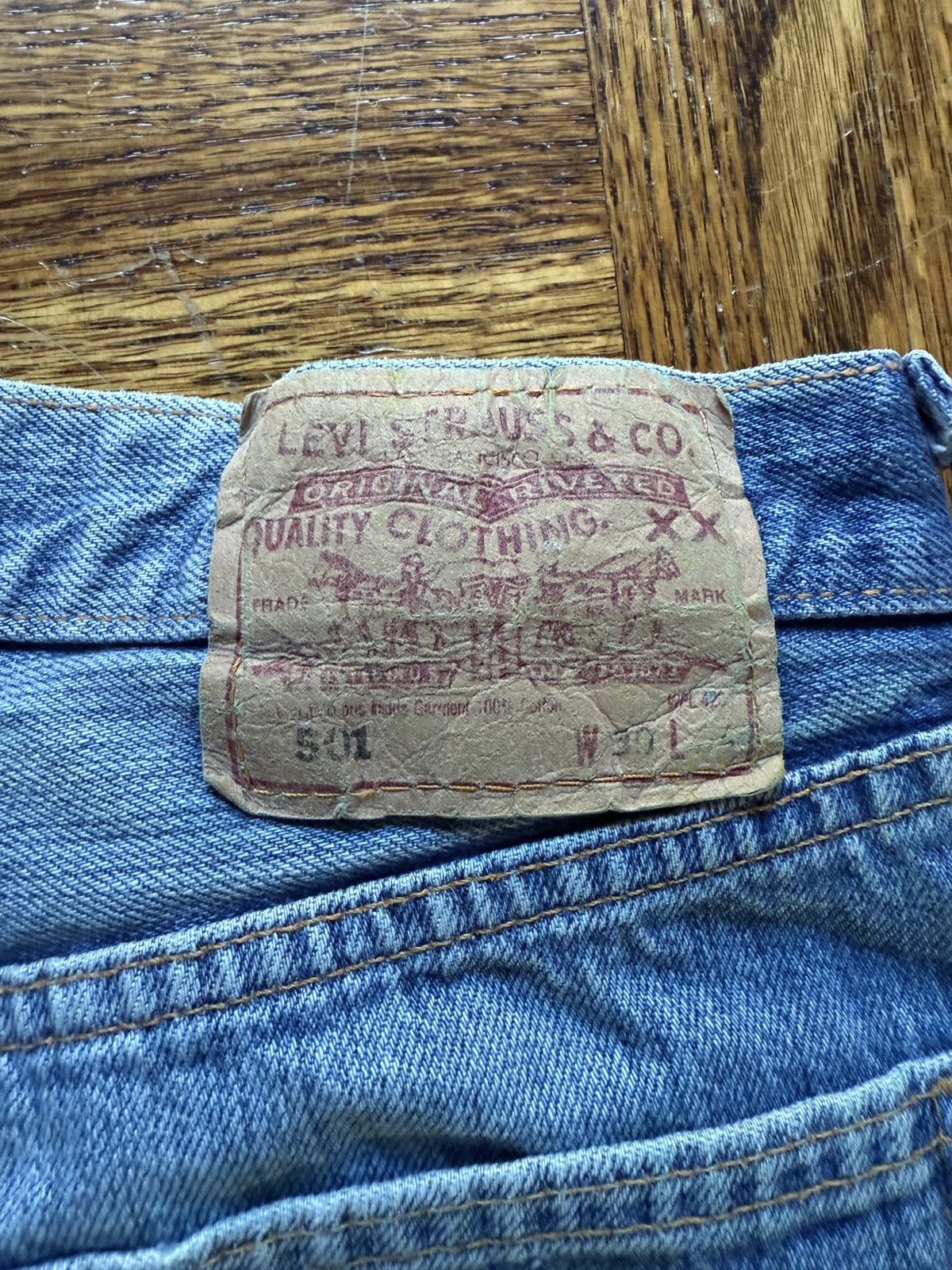 Levi's Vintage Levi's 501 Distressed Denim Jeans Size US 29 - 3 Thumbnail