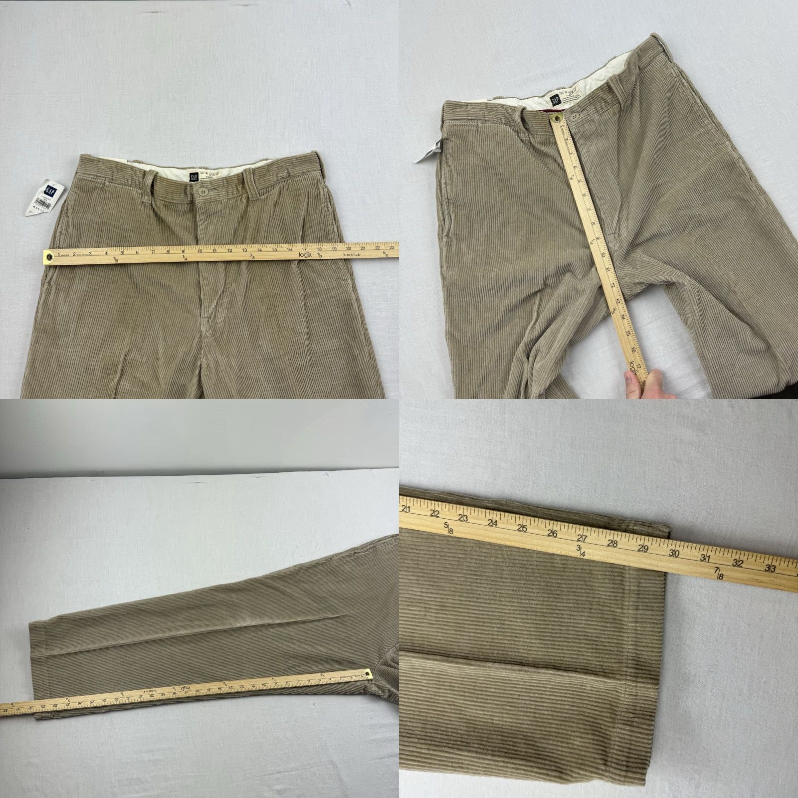 Gap VINTAGE Gap Pants Adult 36x30 Corduroy Relaxed 90s Grunge Tan Brown NWT 90s American Chino Mens Size US 36 / EU 52 - 8 Thumbnail