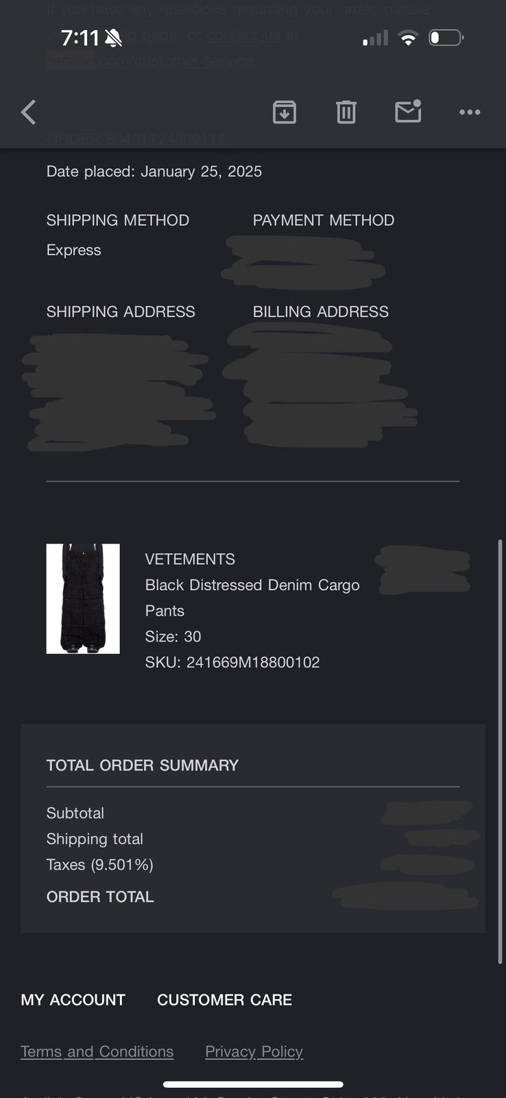 Vetements Vetements Distressed Multi-Pocket Cargo Denim Size US 30 / EU 46 - 11 Thumbnail
