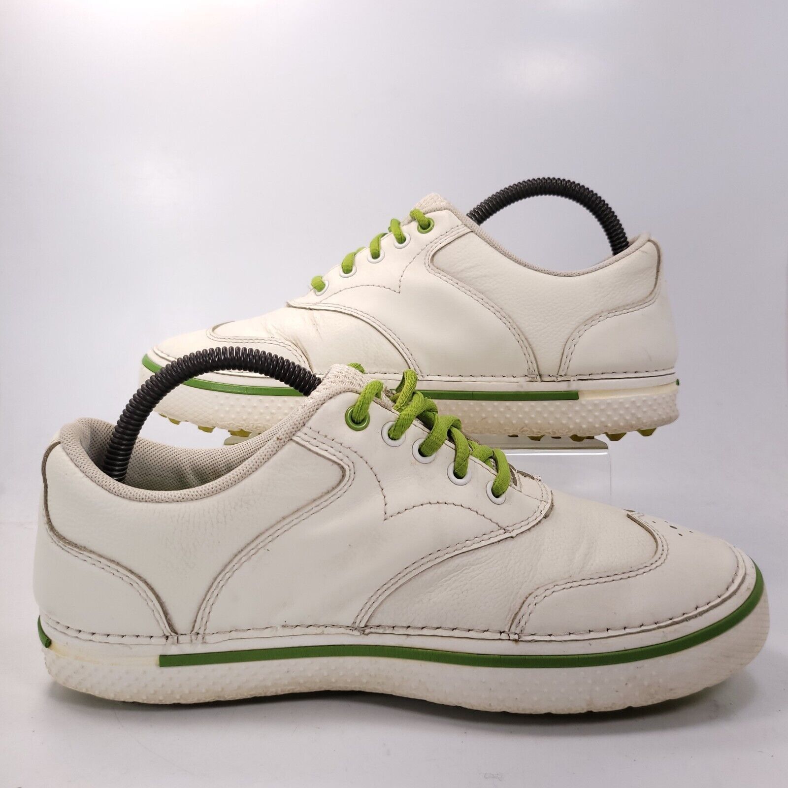 Crocs Crocs Athletic Leather Golf Shoe Mens Size 8 White Green Size US 8 / EU 41 - 6 Thumbnail