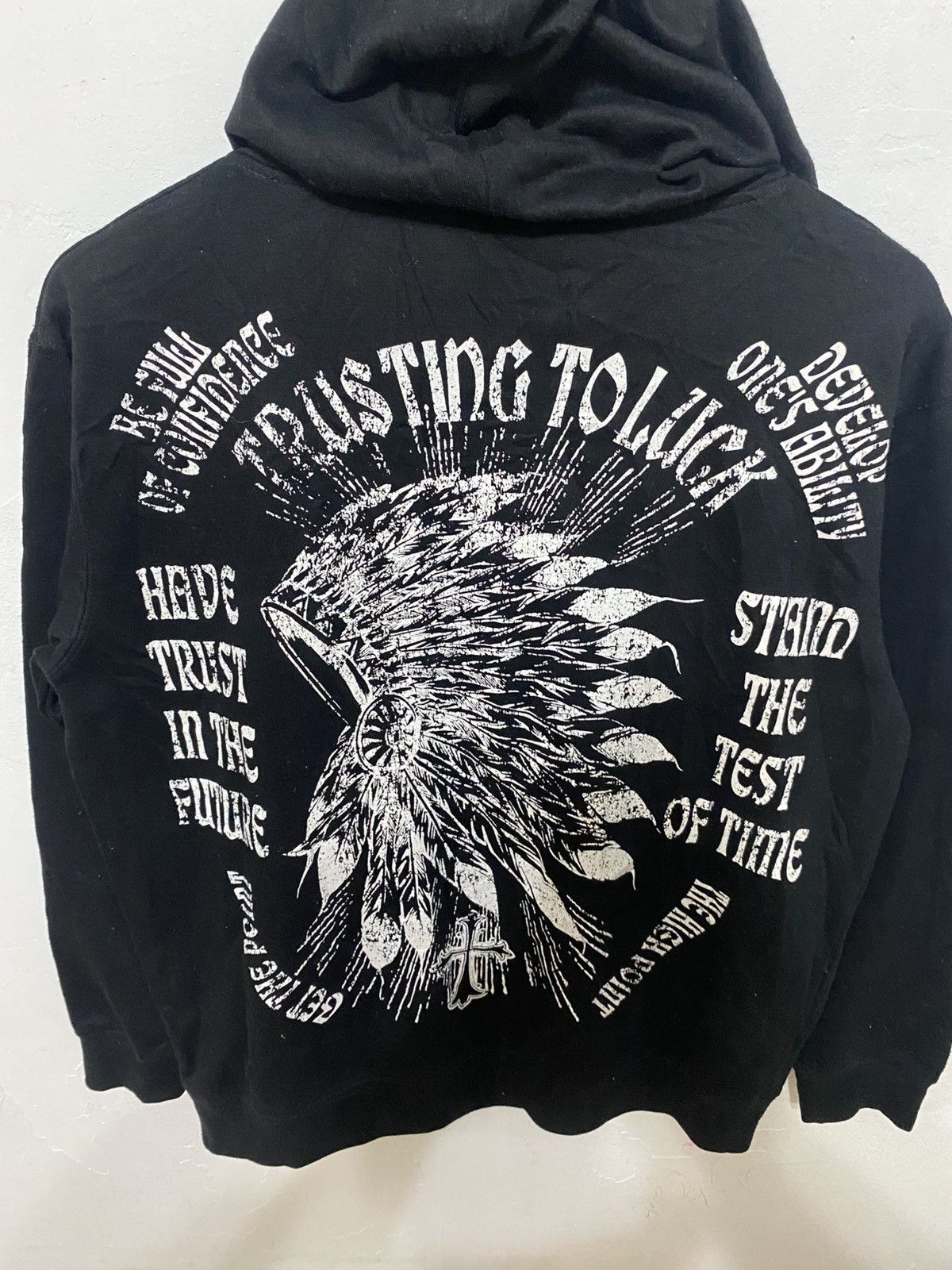 Japanese Brand Lock heaven back hit hoodie very rare Size US L / EU 52-54 / 3 - 3 Thumbnail