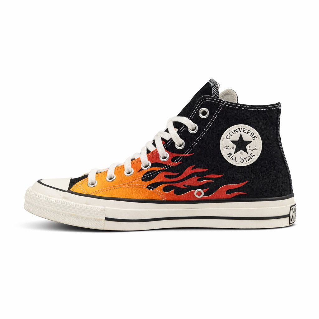 Converse Vintage Converse Chuck 70 Hi “Flames” 2019 Archive Graphic Size US 6 / EU 39 - 2 Thumbnail