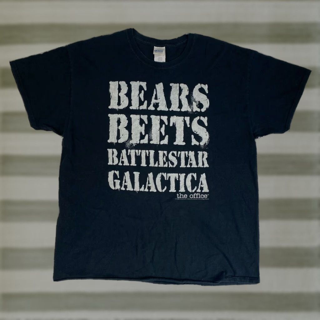 Gildan Unisex Adults The Office T-Shirt Bears Beets Battlestar Galactica XL Black - Gildan Ultra Cotton, 2012, Short Sleeve, Cotton, Crew Neck, Regular Fit Size US XL / EU 56 / 4 - 1 Thumbnail